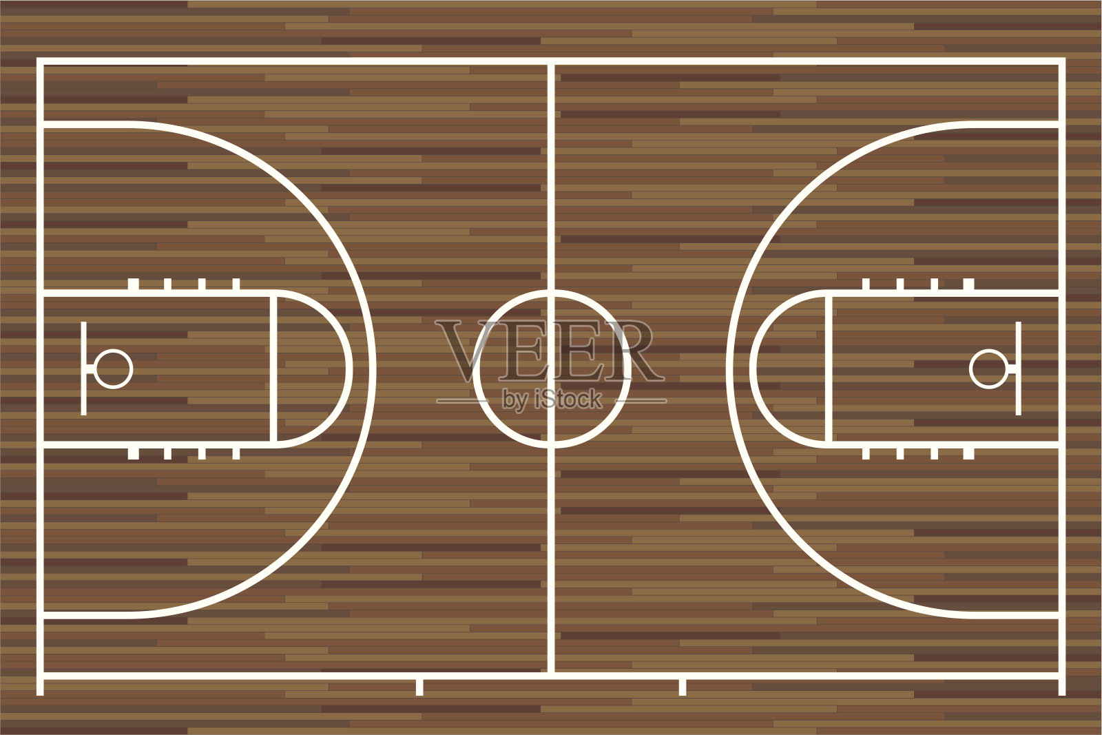 篮球场。向量插画图片素材