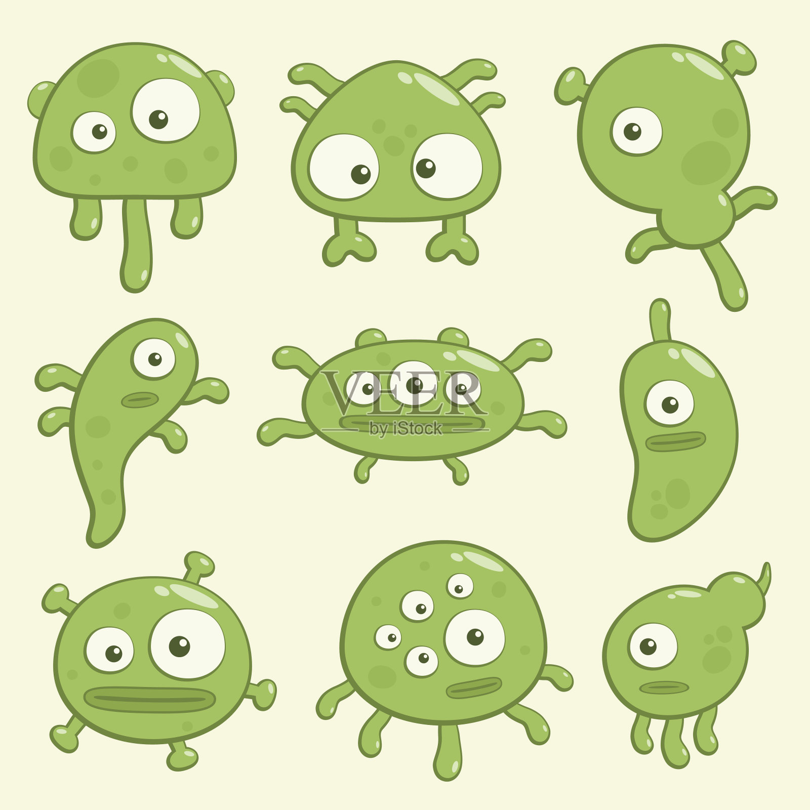 细菌插画图片素材