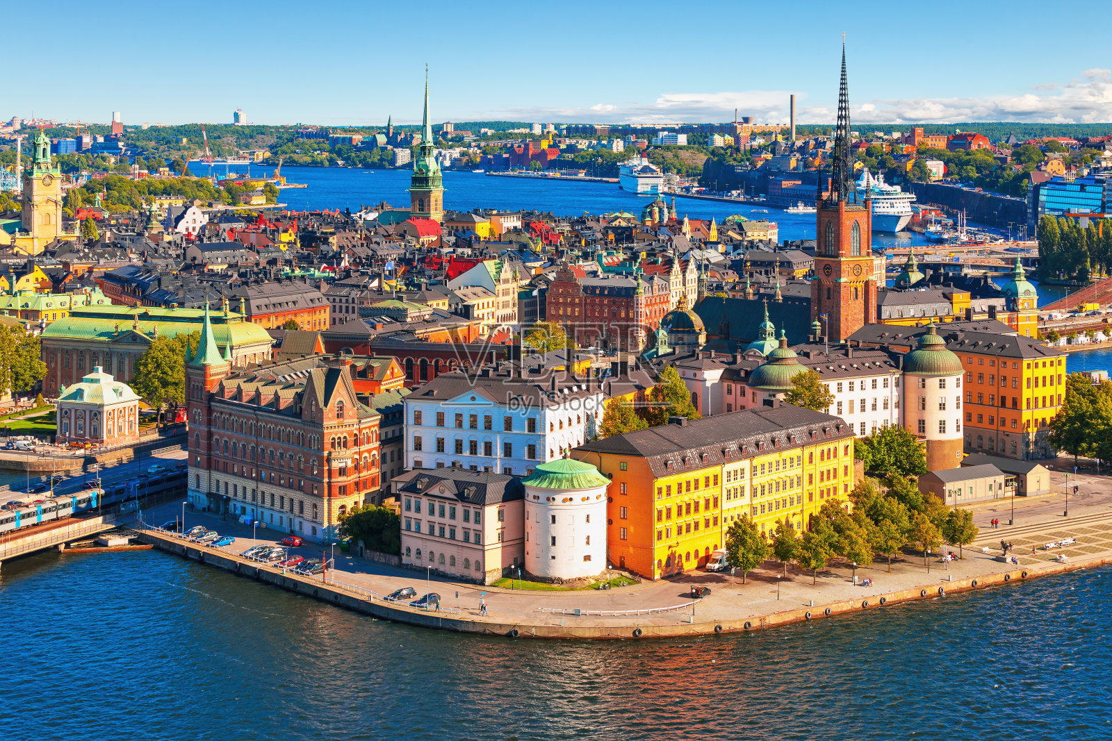 瑞典斯德哥尔摩航拍全景图照片摄影图片