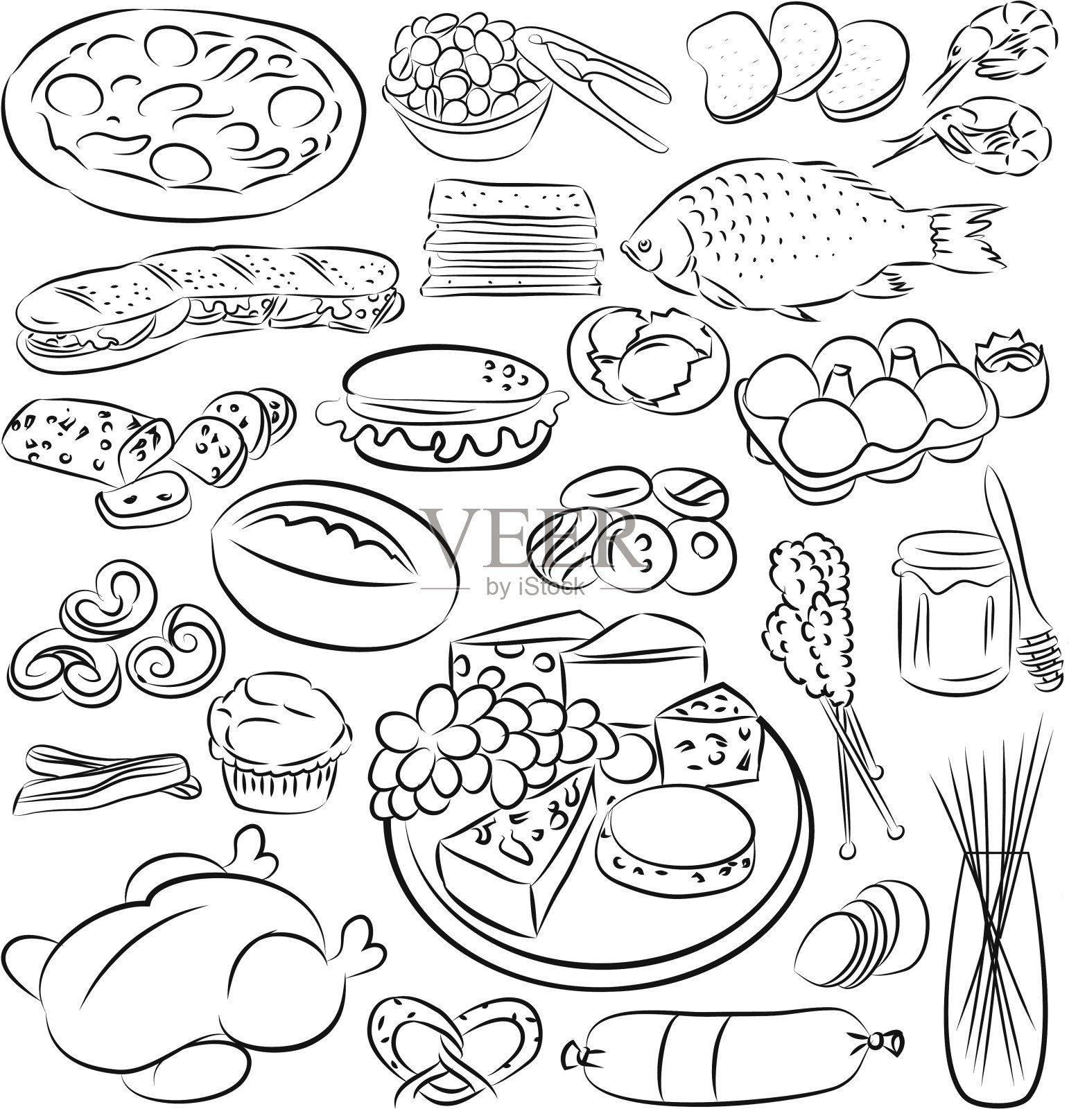 食物插画图片素材