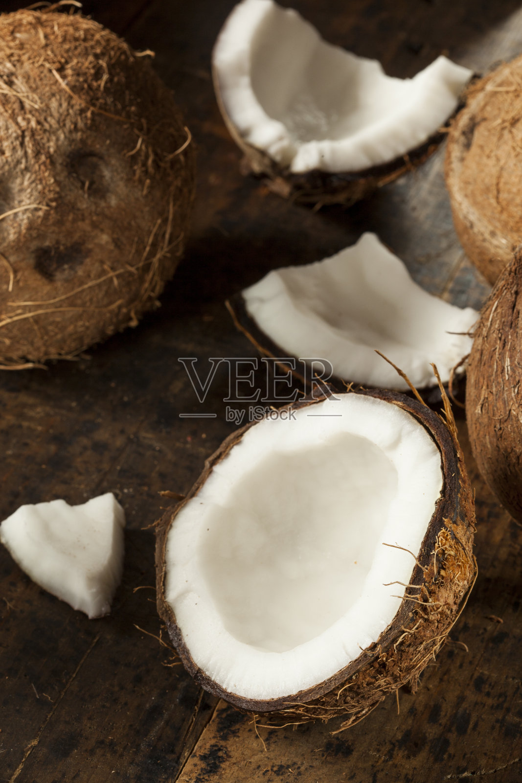 新鲜有机棕椰子照片摄影图片