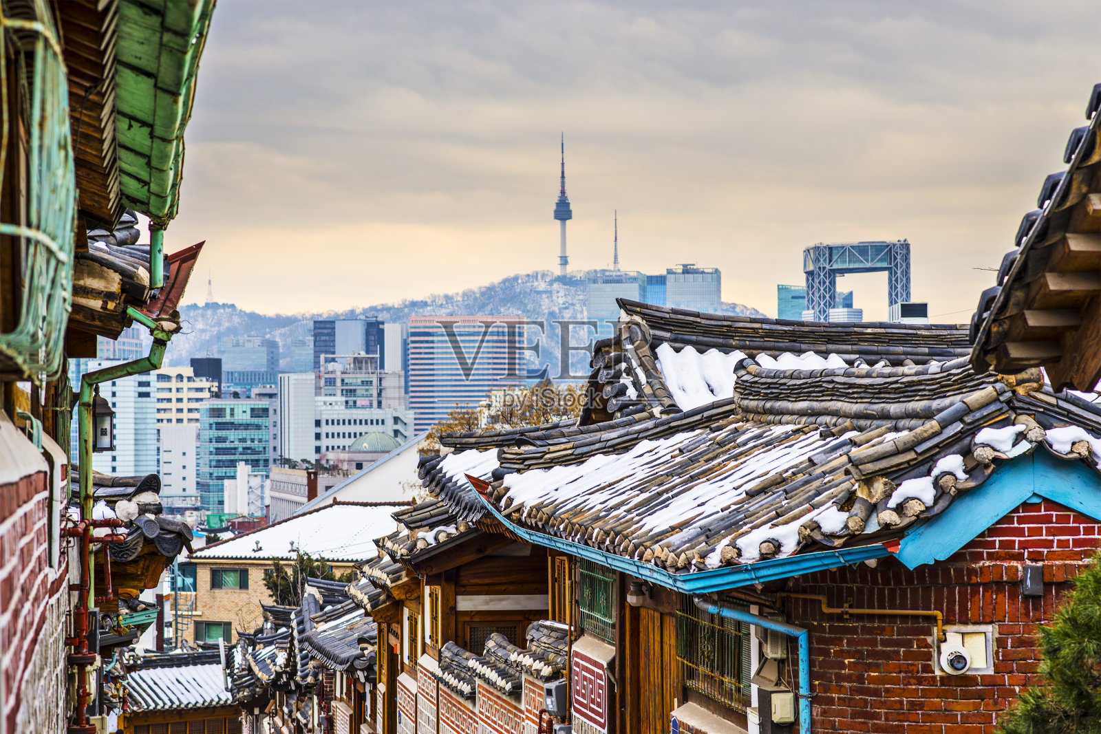 首尔历史街区照片摄影图片