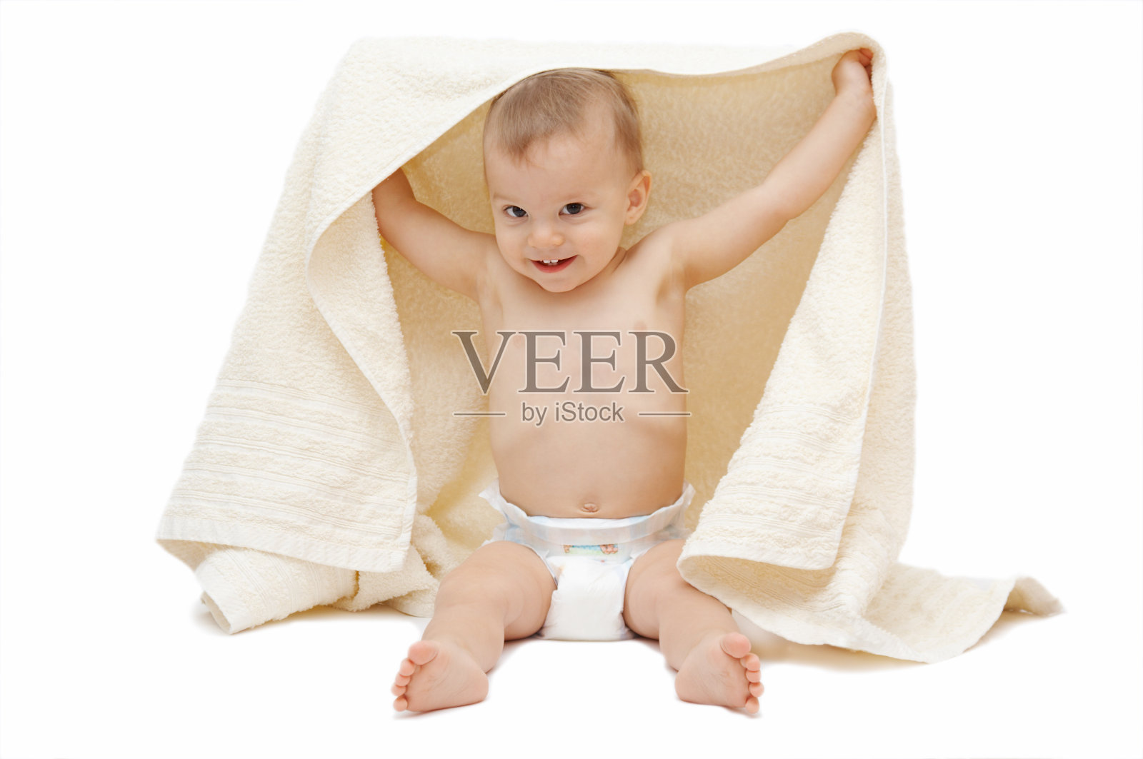 婴儿毛巾照片摄影图片