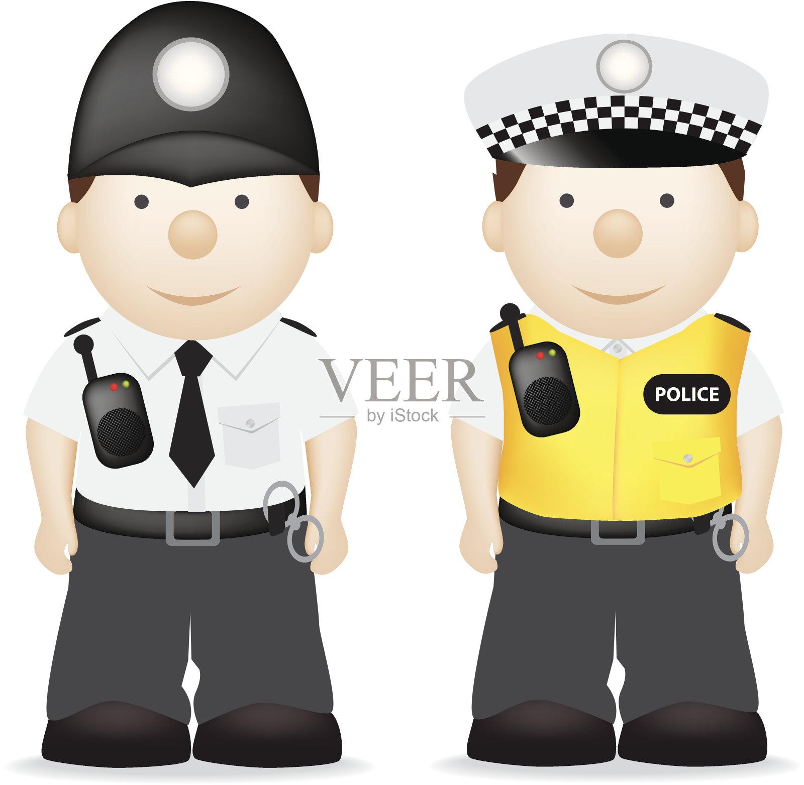 英国警察插画图片素材