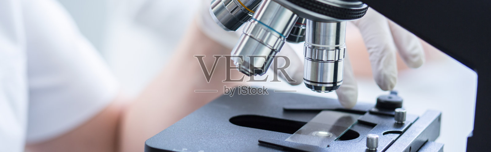 显微镜的物镜照片摄影图片
