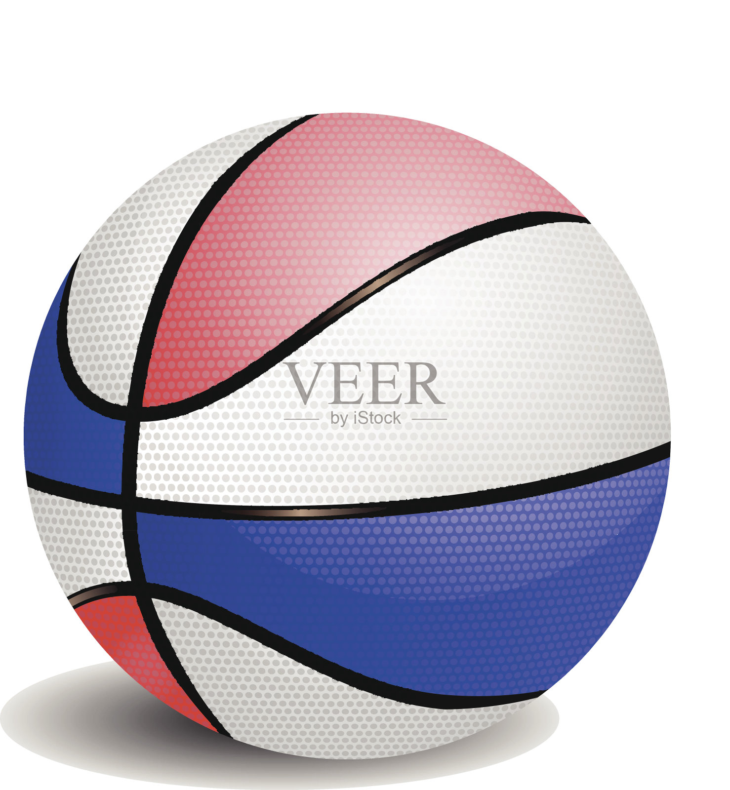 彩色篮球气球矢量插画图片素材