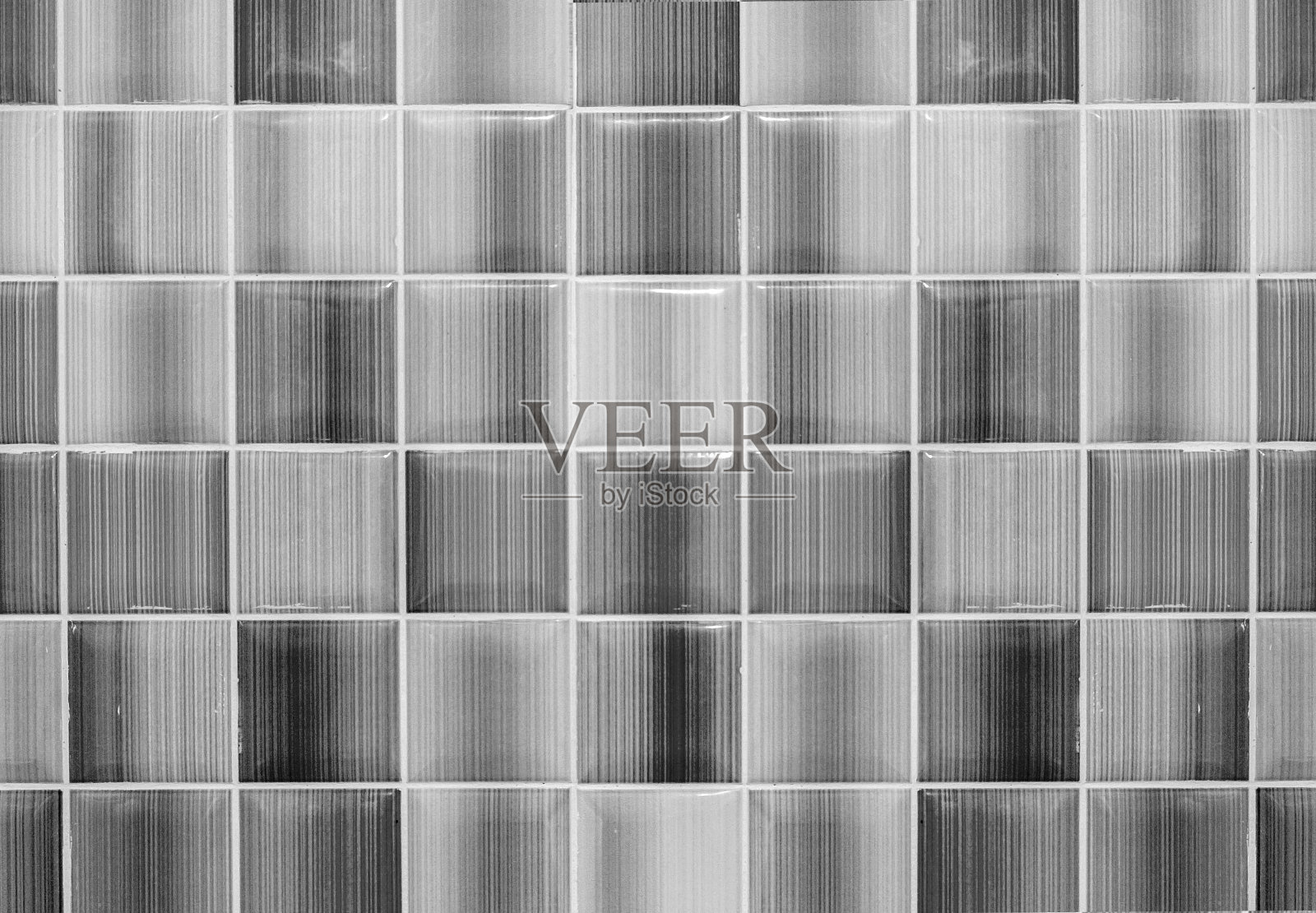 单调的黑白光泽地板或墙壁瓷砖玻璃背景纹理现代室内设计风格照片摄影图片