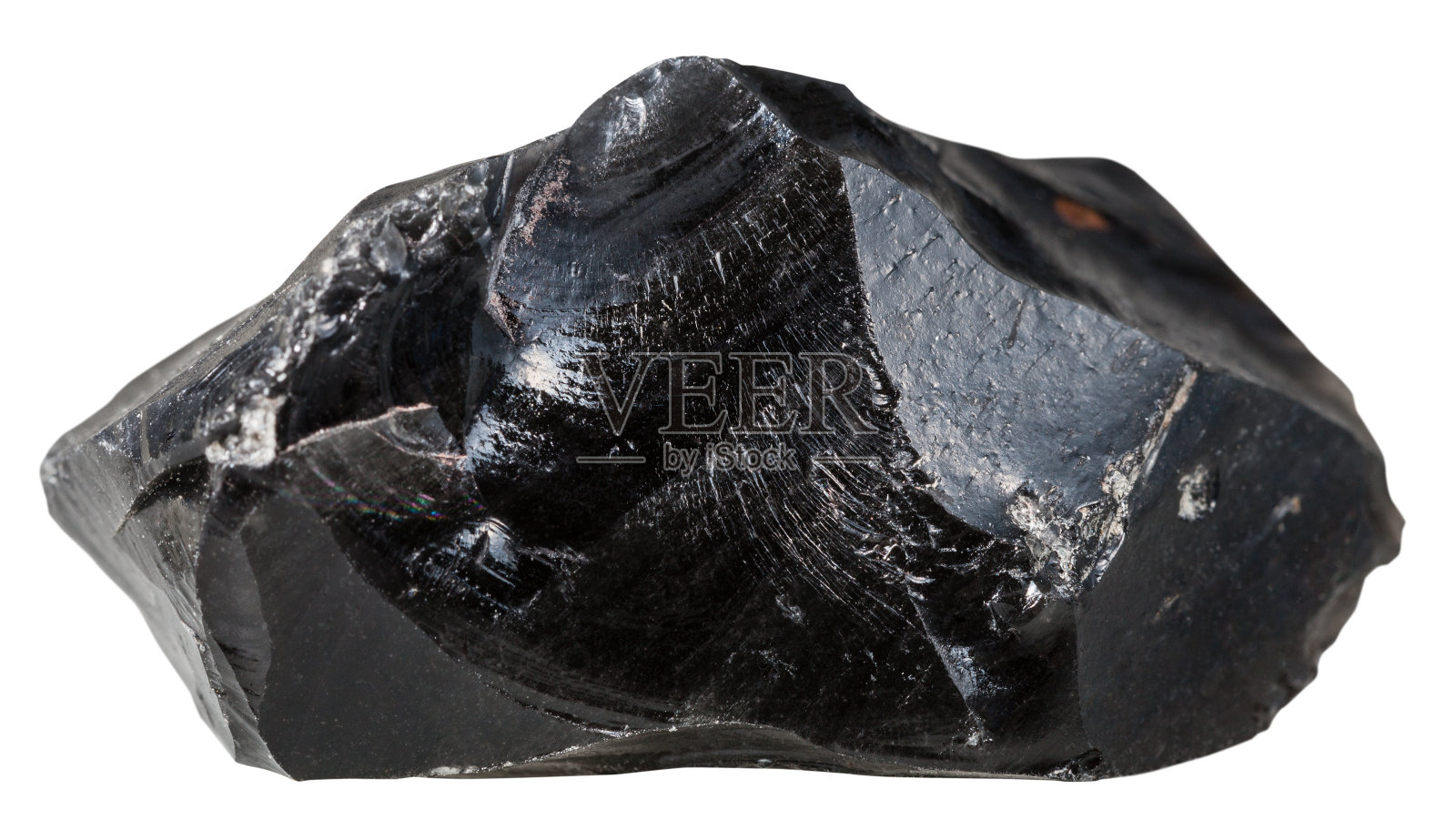 黑曜石(火山玻璃)矿物照片摄影图片