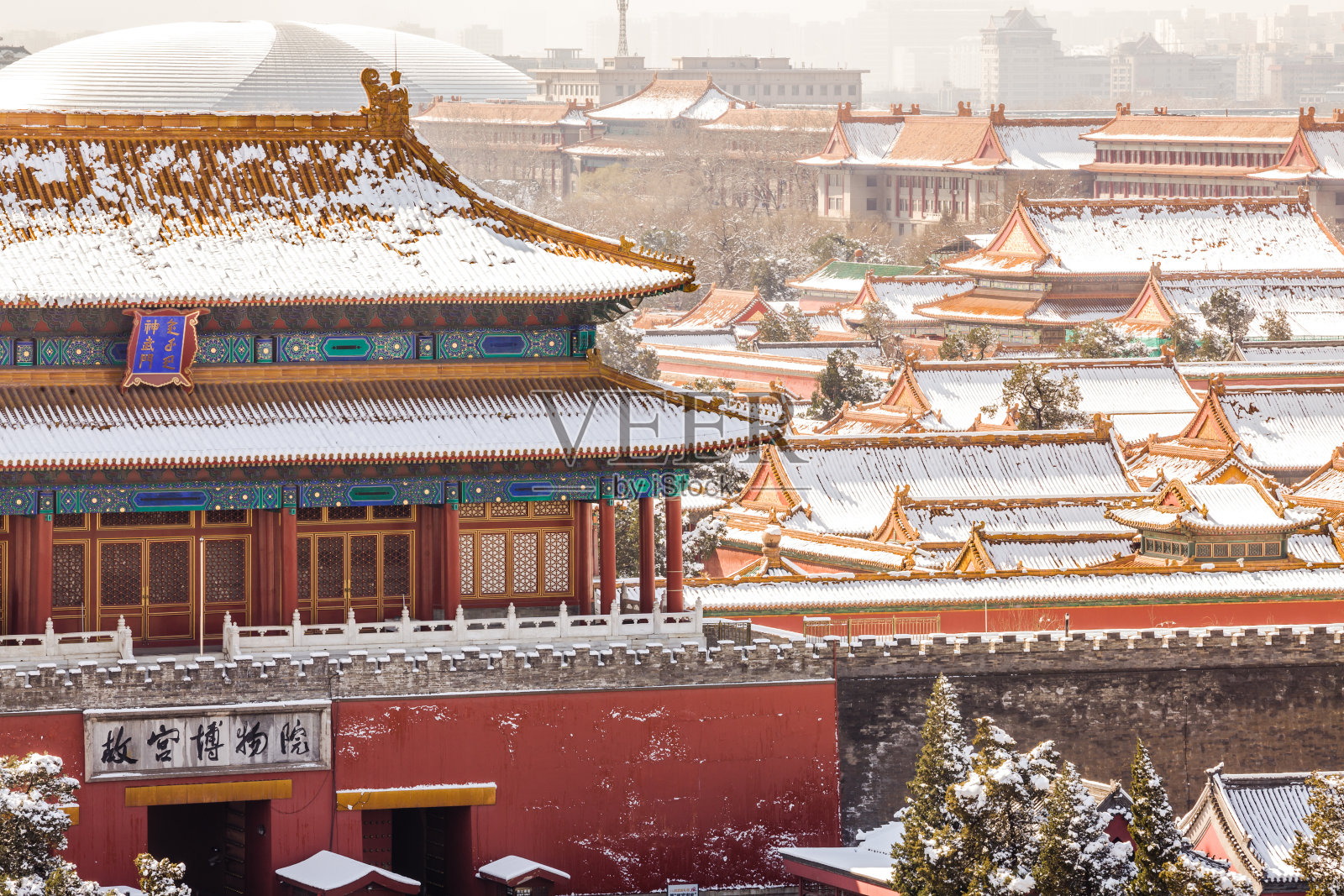 冬天的紫禁城，北京，中国照片摄影图片