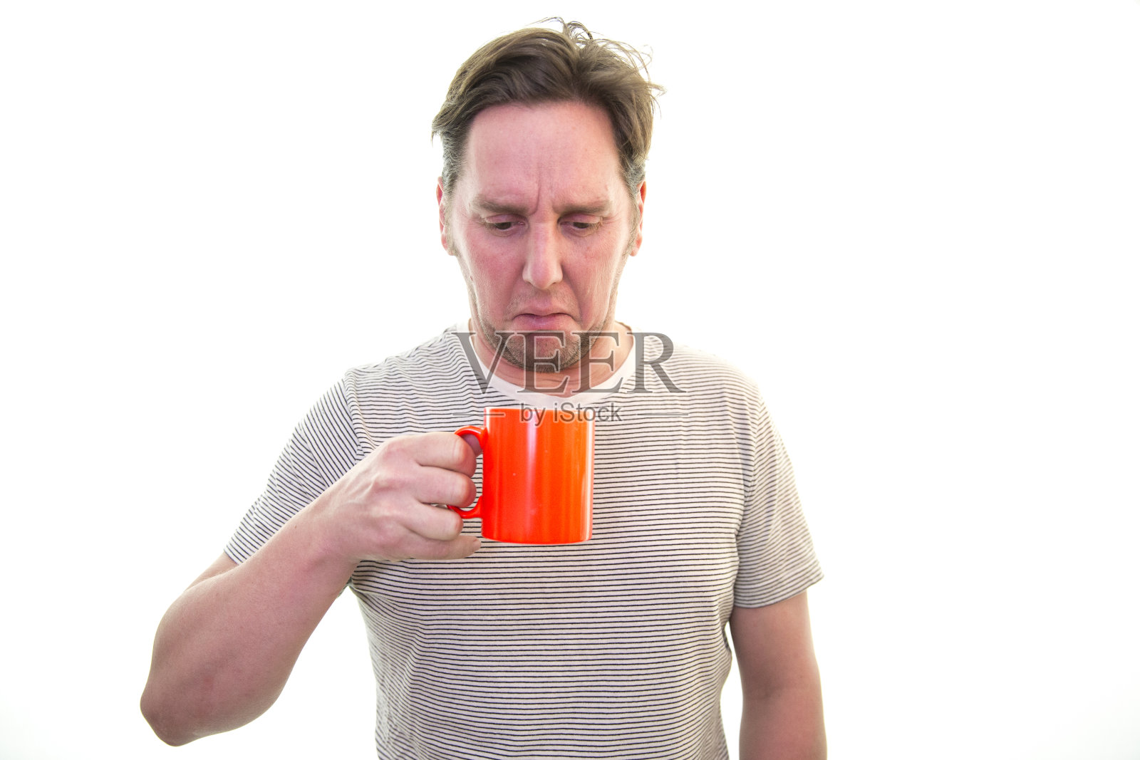 男人不喜欢喝咖啡/茶照片摄影图片