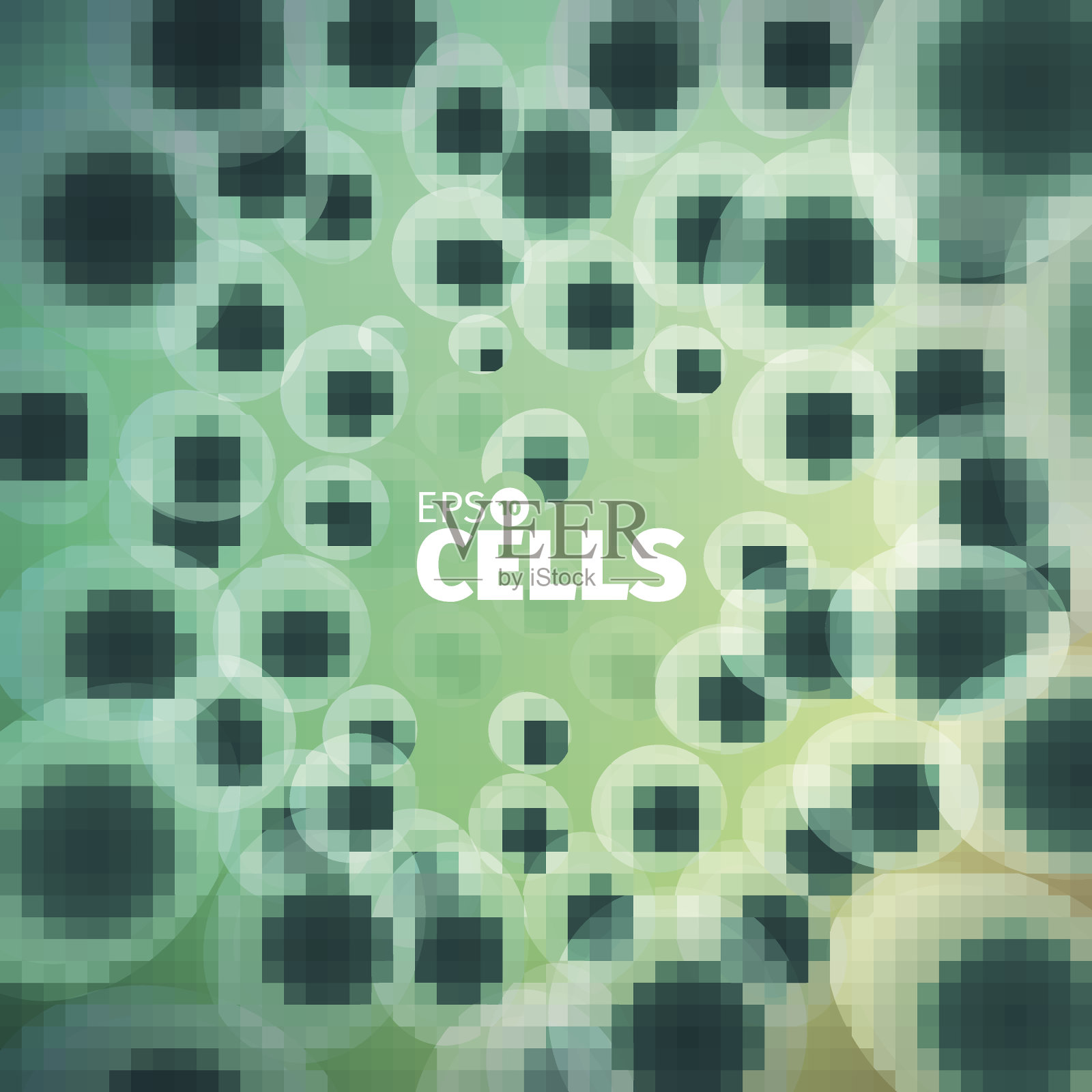 科学背景。抽象矢量细胞插图。显微镜视图。细菌的生活插画图片素材