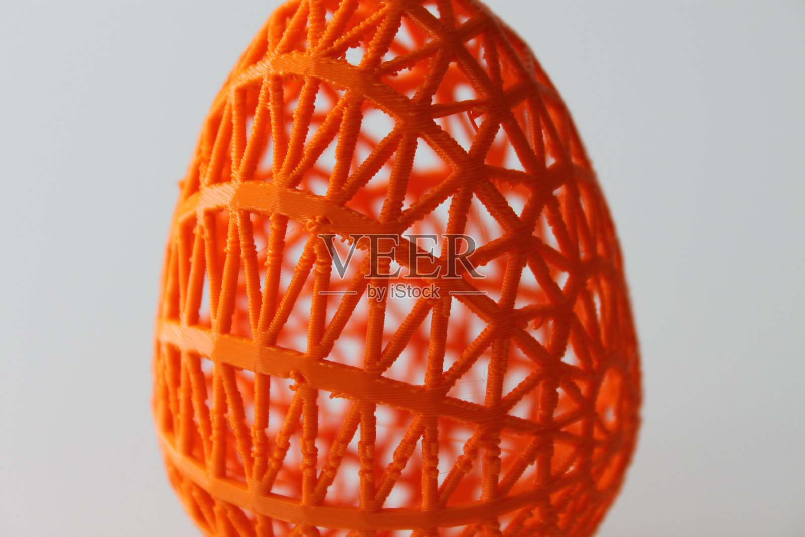 特写3D打印复活节彩蛋照片摄影图片