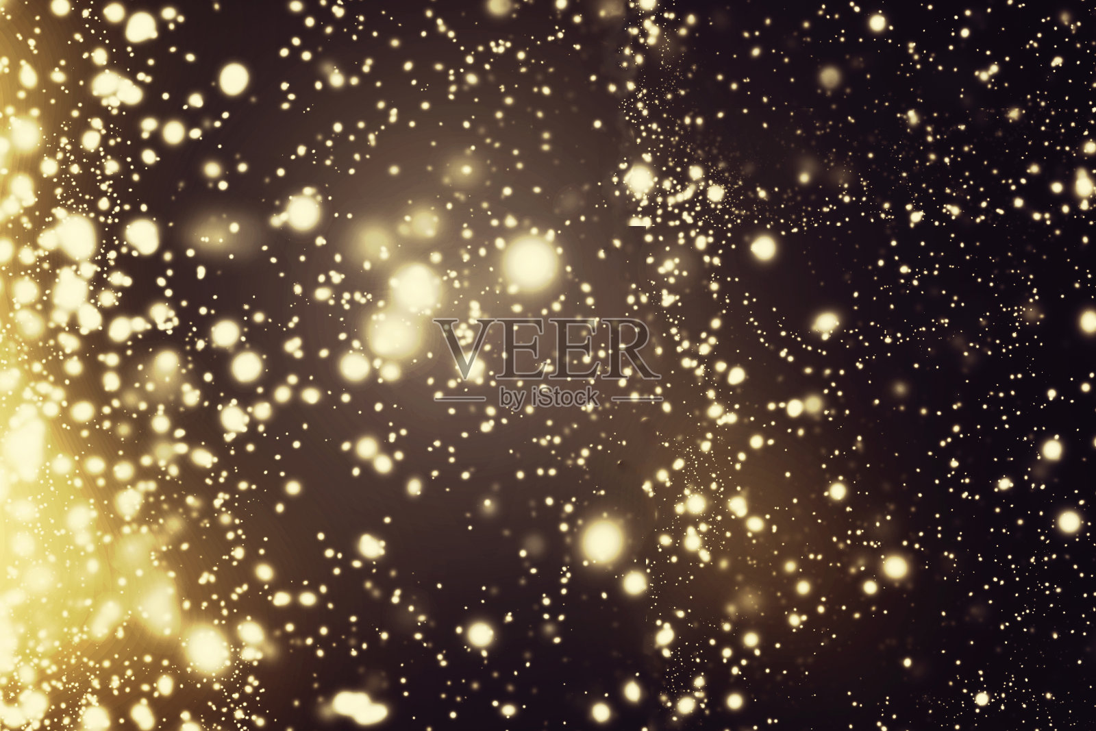 抽象闪闪发光的背景——黑暗的圣诞闪烁的星星照片摄影图片