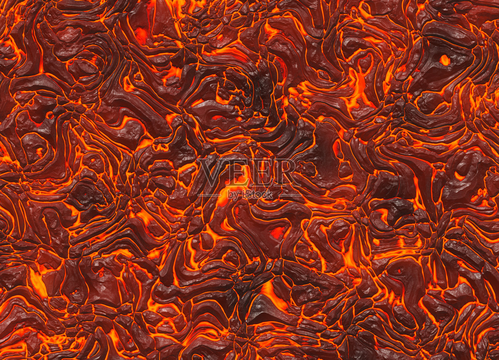 炽热的红色熔岩结构的喷发火山照片摄影图片