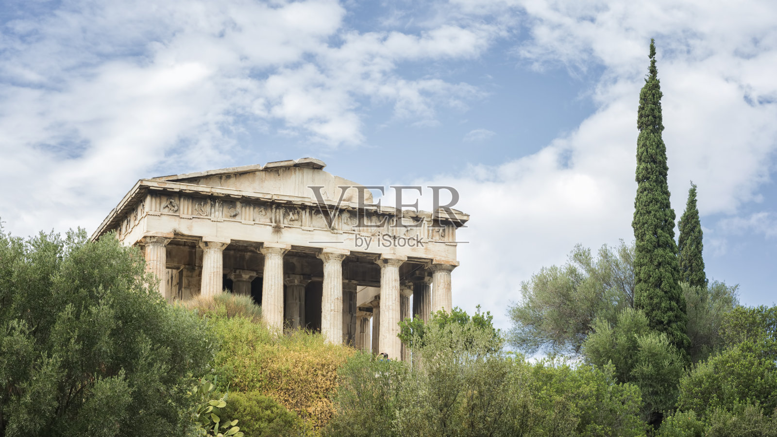 赫菲斯托斯神庙，雅典，希腊照片摄影图片