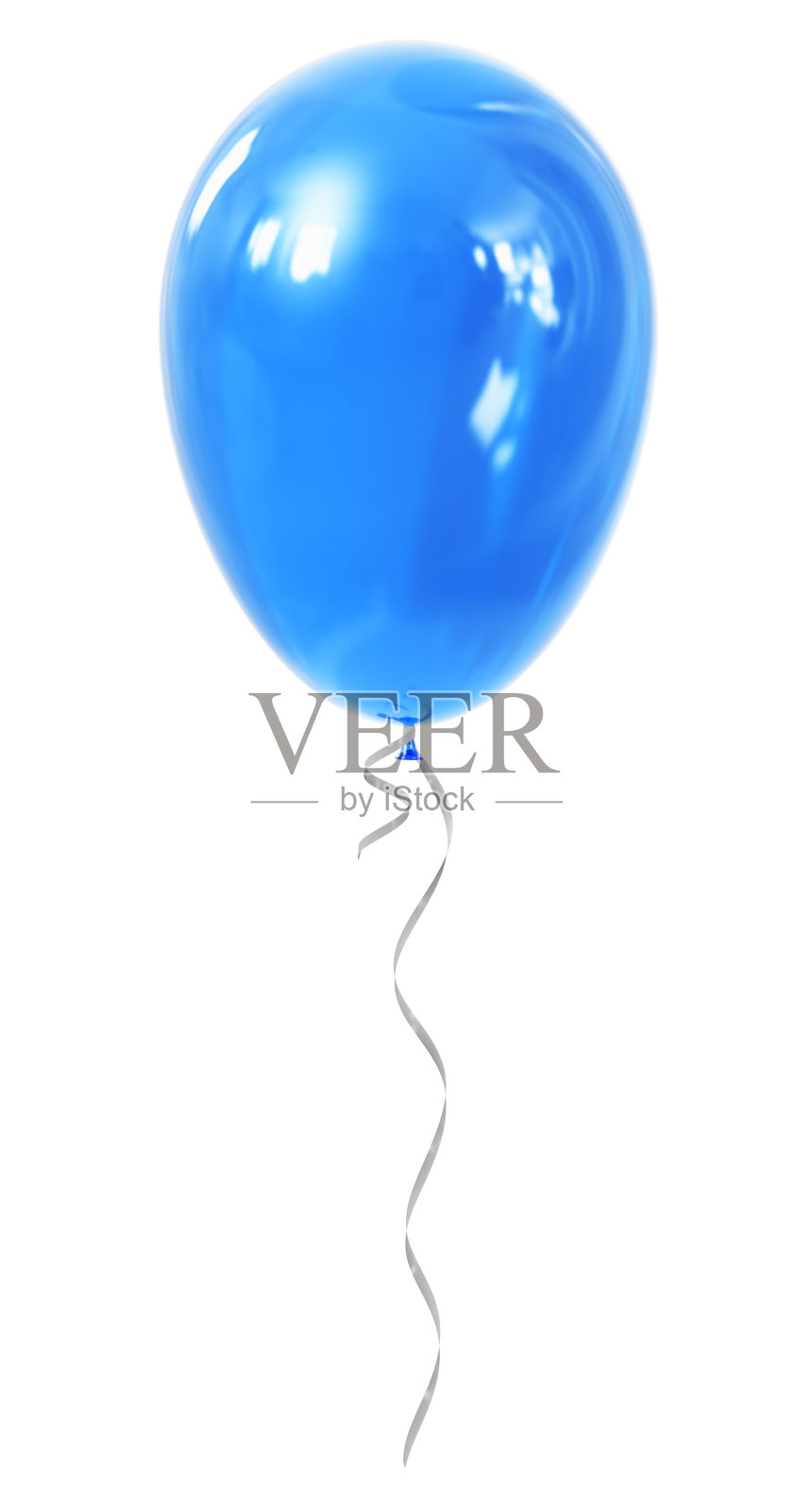 蓝色的充气气球照片摄影图片