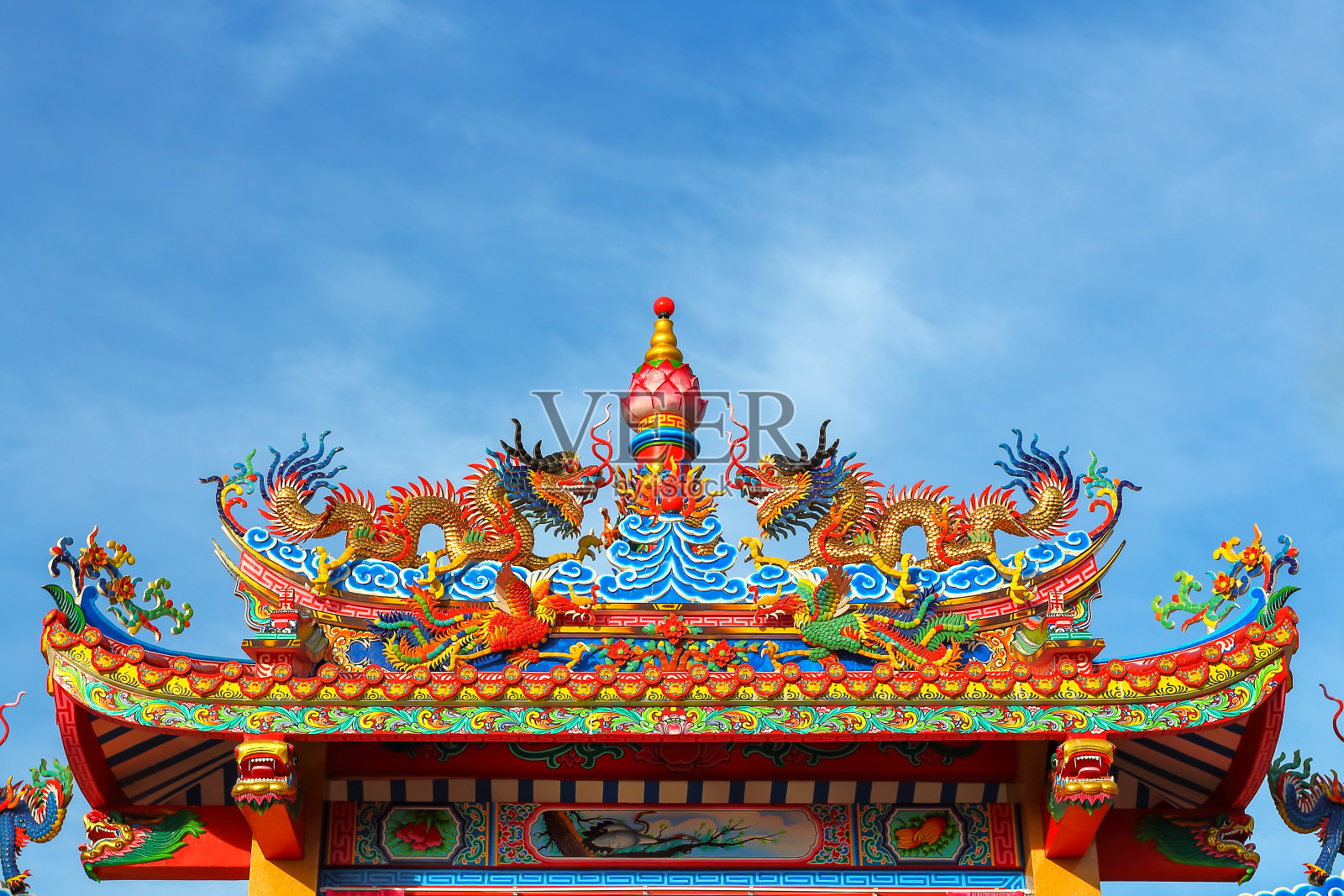 中国神社美丽。照片摄影图片