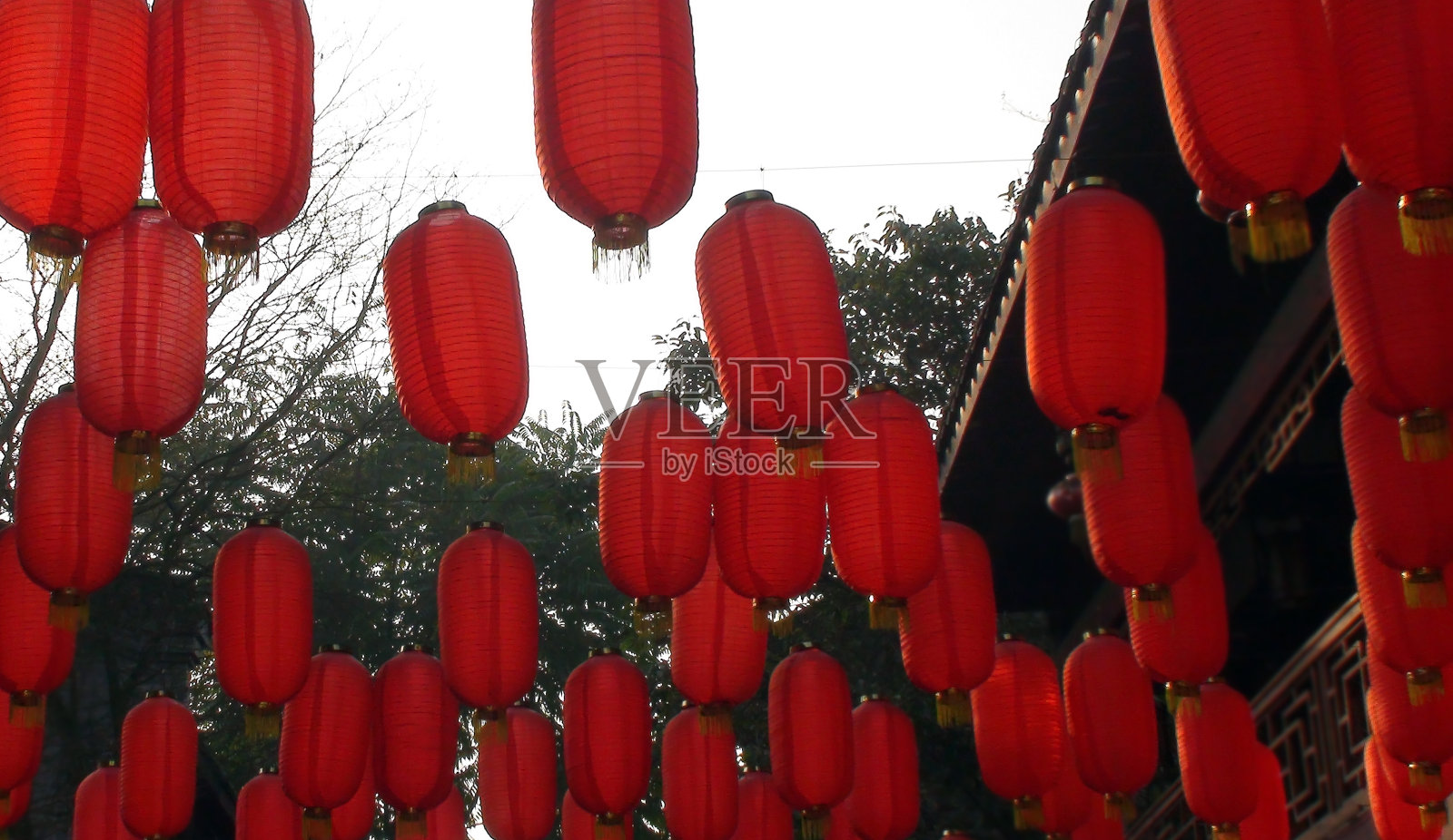 在中国四川省看中国灯笼。东亚照片摄影图片