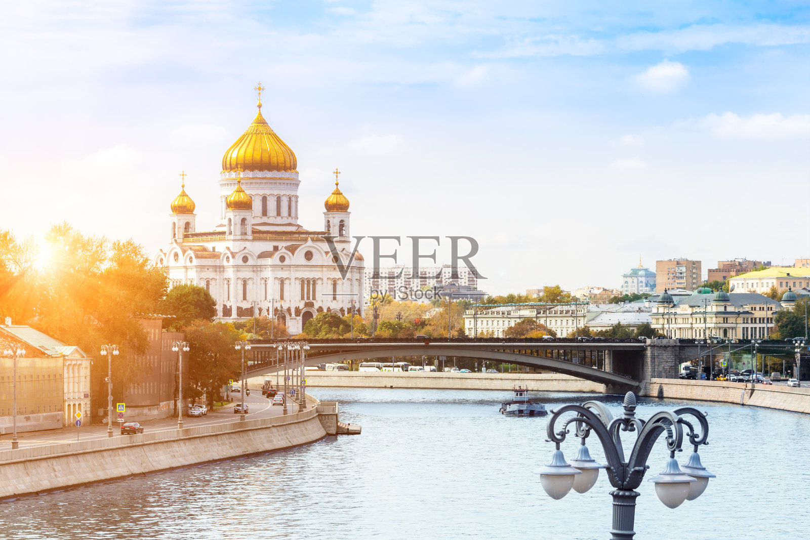 莫斯科基督救世主大教堂照片摄影图片