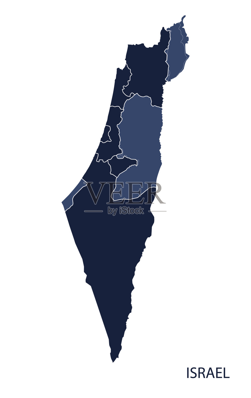 以色列的地图插画图片素材