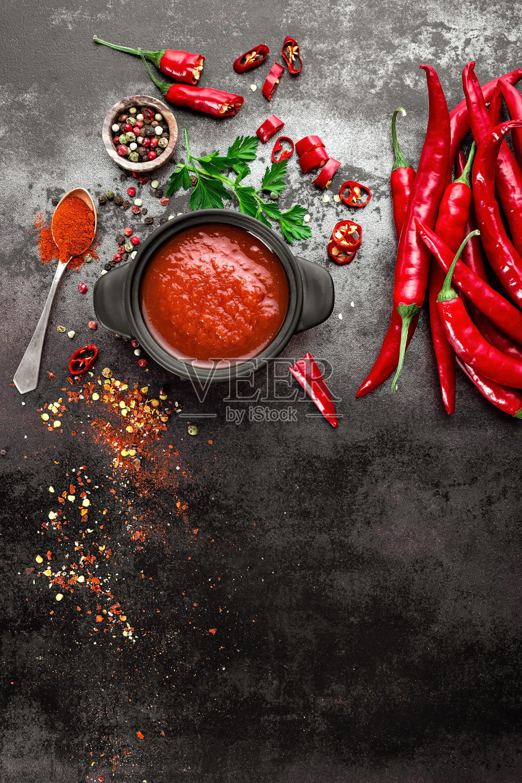 辣酱，番茄酱照片摄影图片