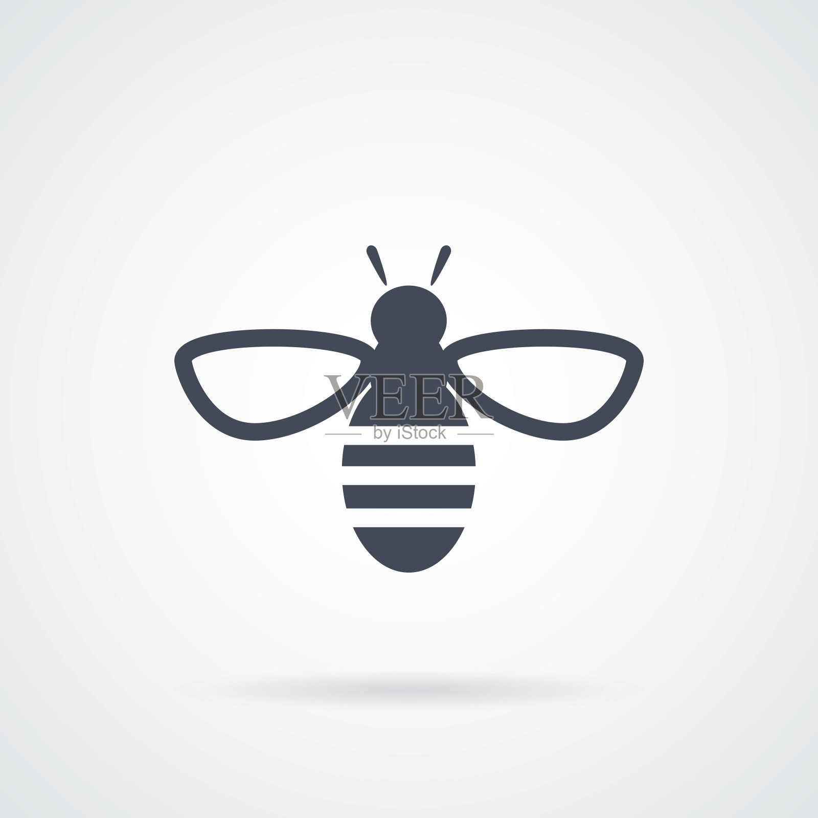 蜜蜂图标。矢量概念说明插画图片素材