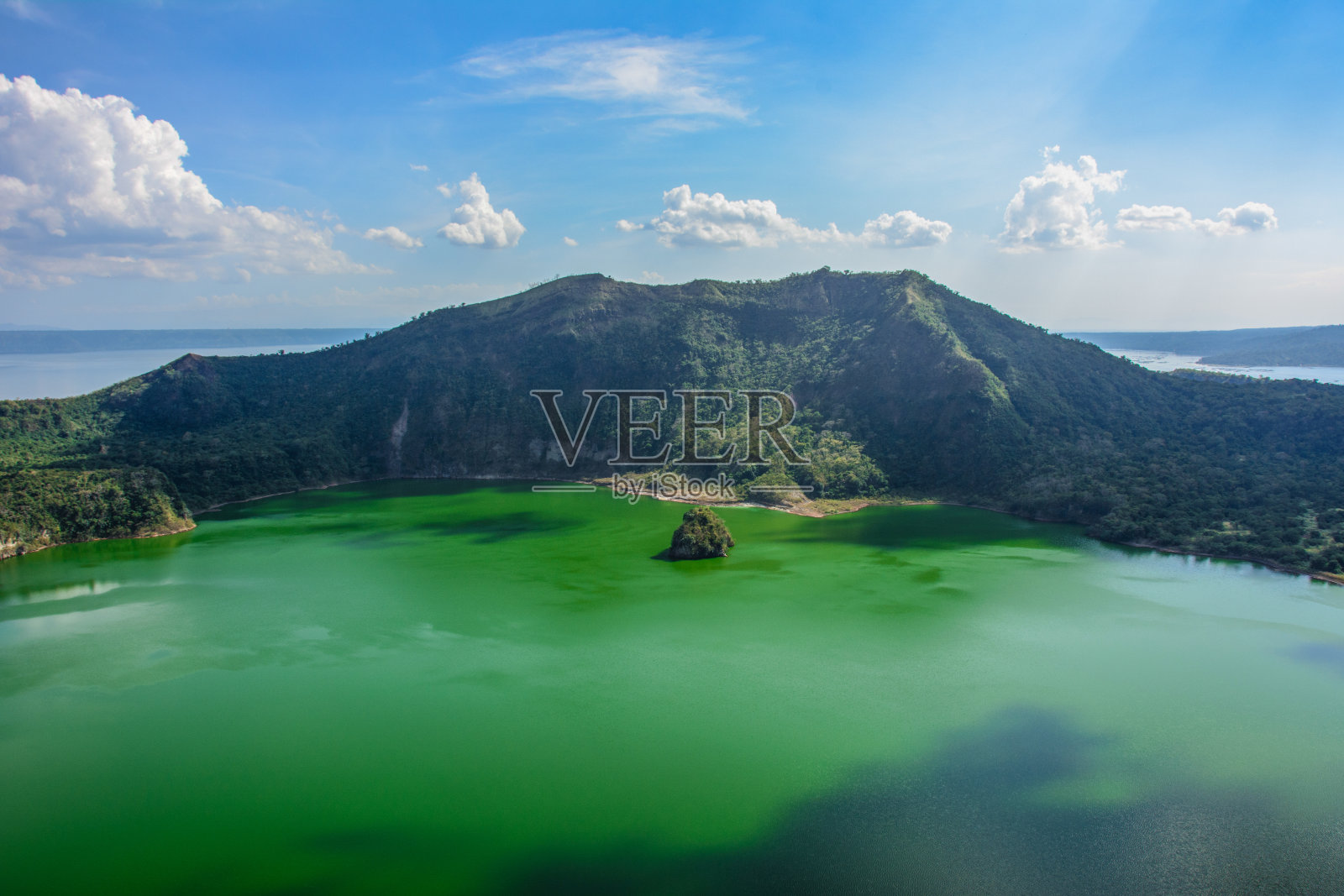 塔阿尔火山，菲律宾吕宋岛照片摄影图片