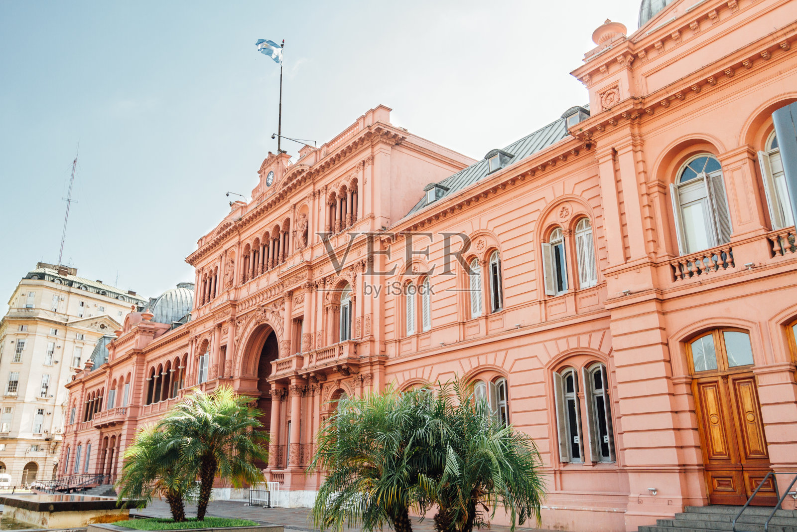 粉红之家，阿根廷布宜诺斯艾利斯总统官邸照片摄影图片