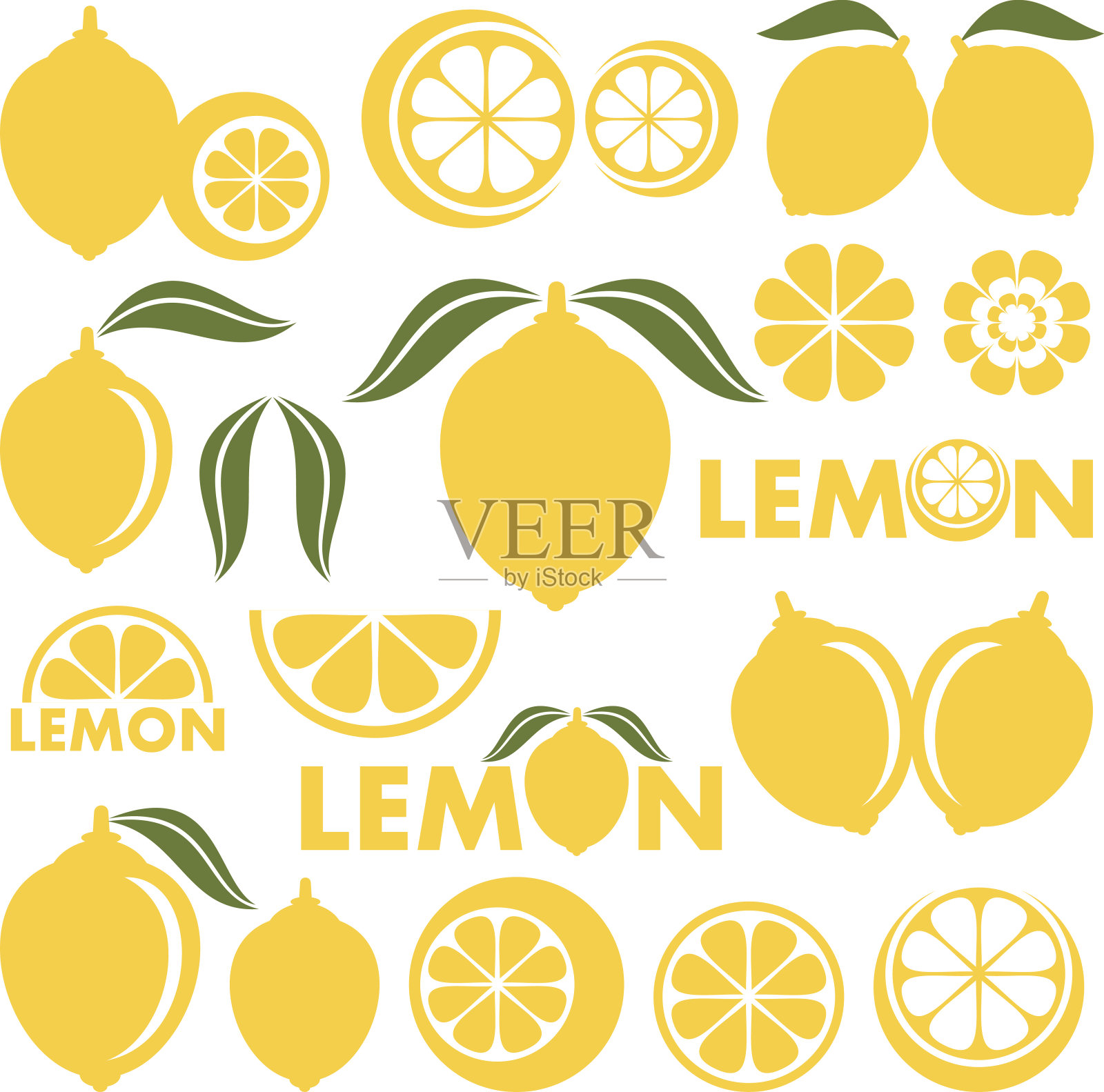 柠檬设计元素图片