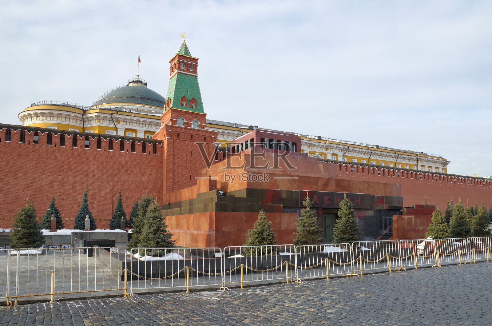 俄罗斯莫斯科红场上的列宁陵墓照片摄影图片