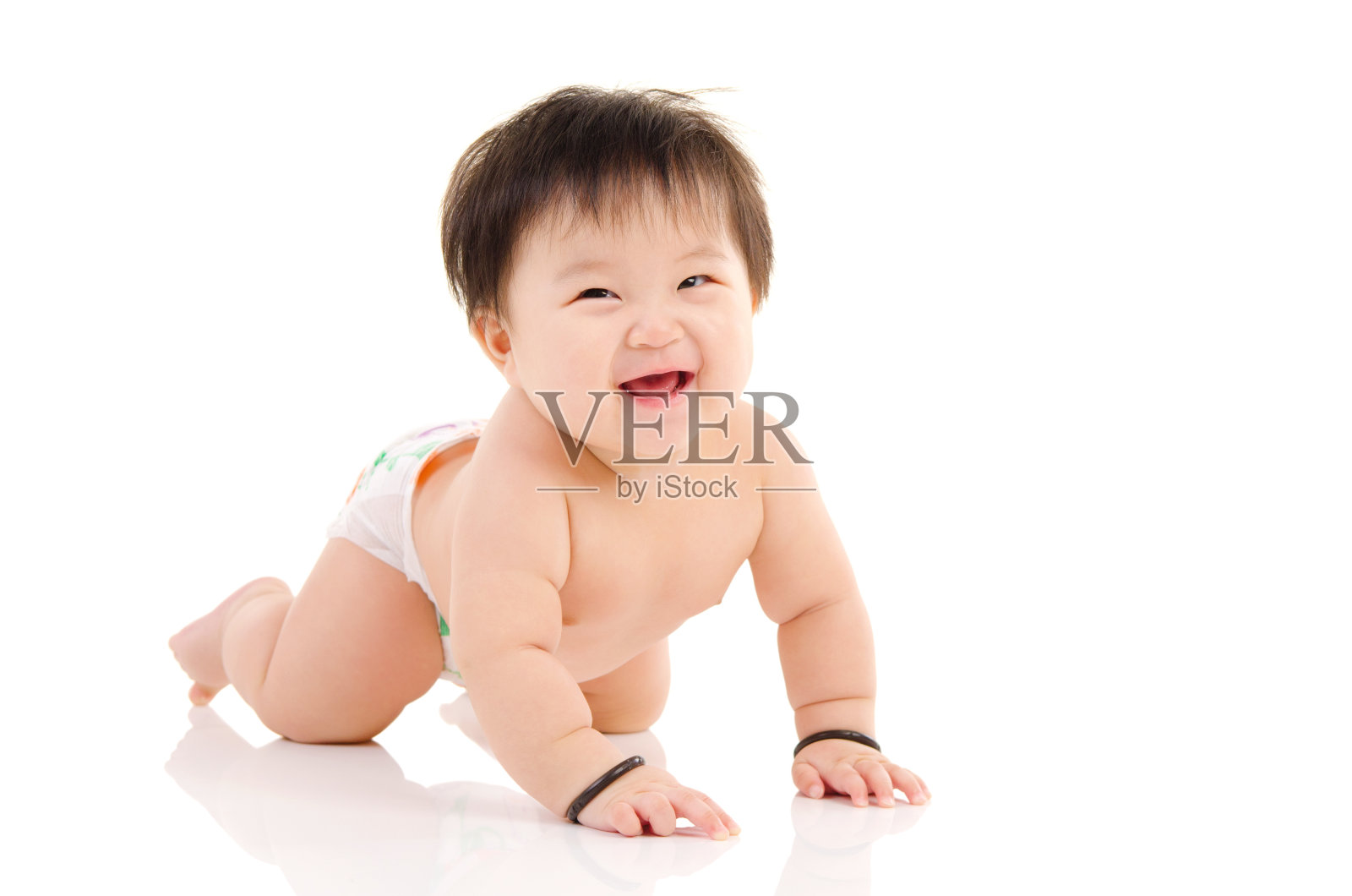 可爱的亚洲婴儿照片摄影图片