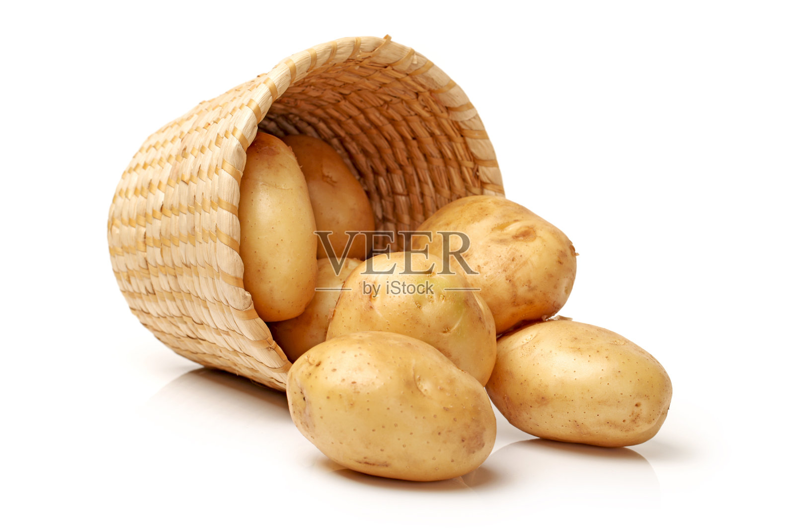 马铃薯孤立在白色照片摄影图片