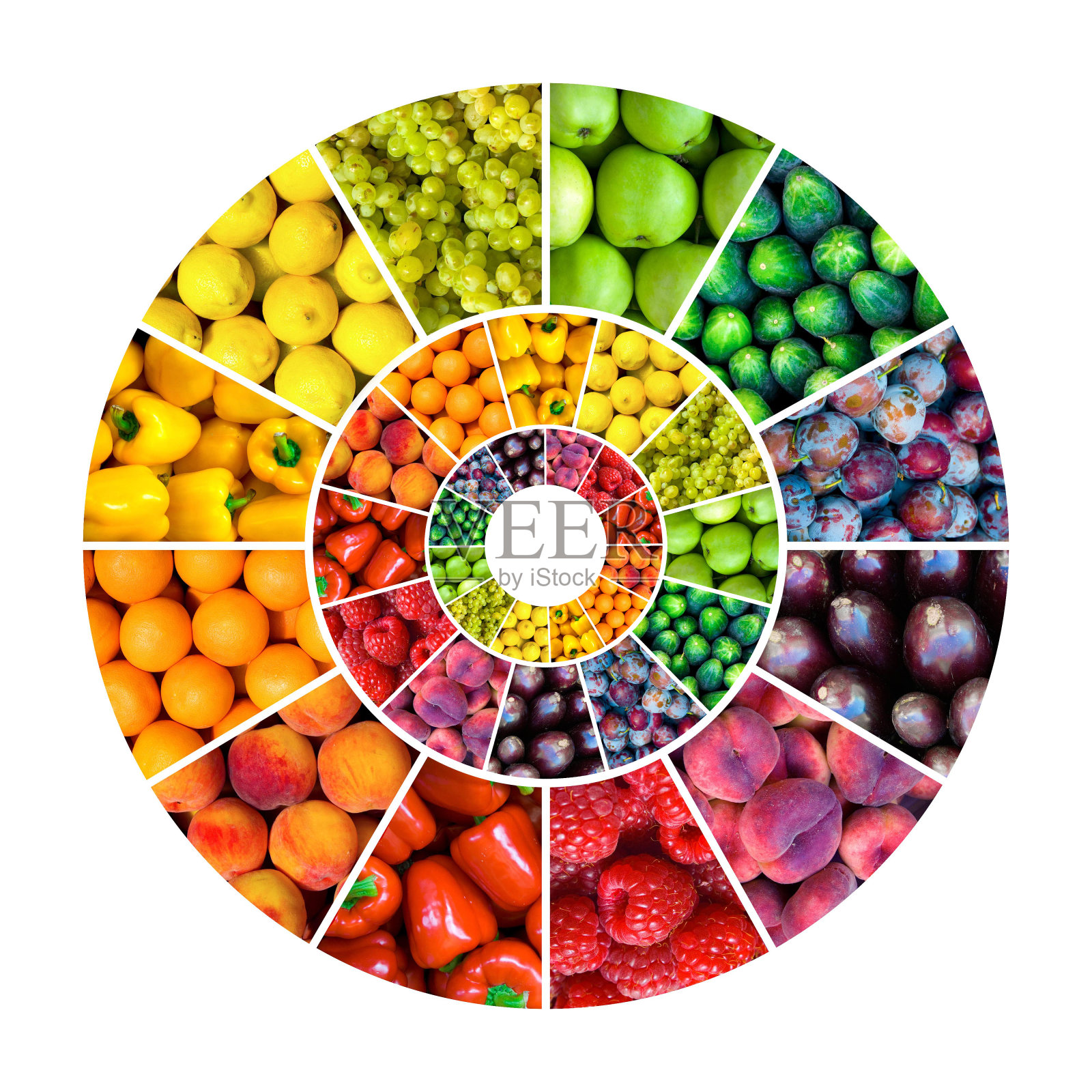 色轮概念水果-蔬菜照片摄影图片
