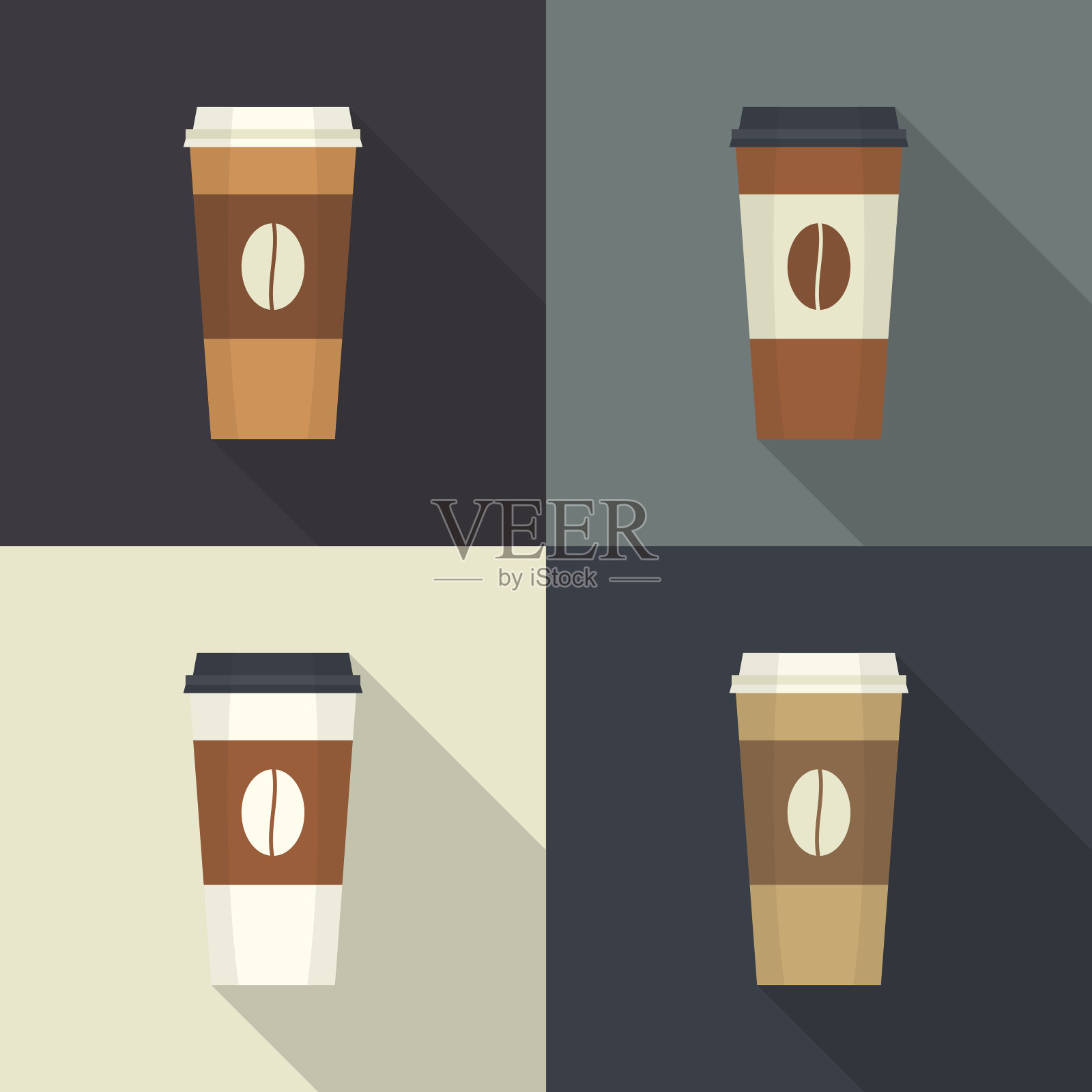 一次性咖啡杯插画图片素材