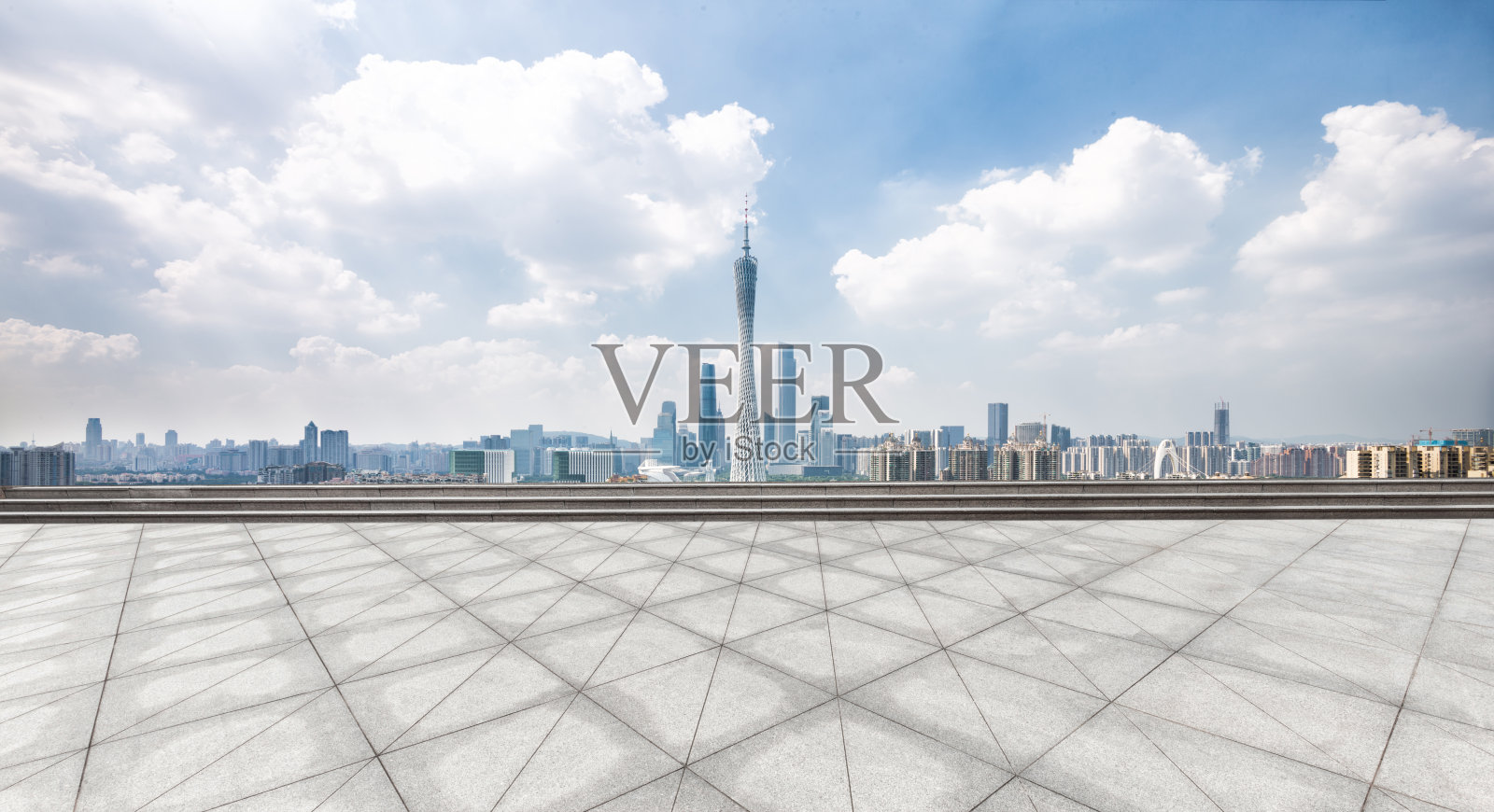 地标广州塔从空楼层照片摄影图片