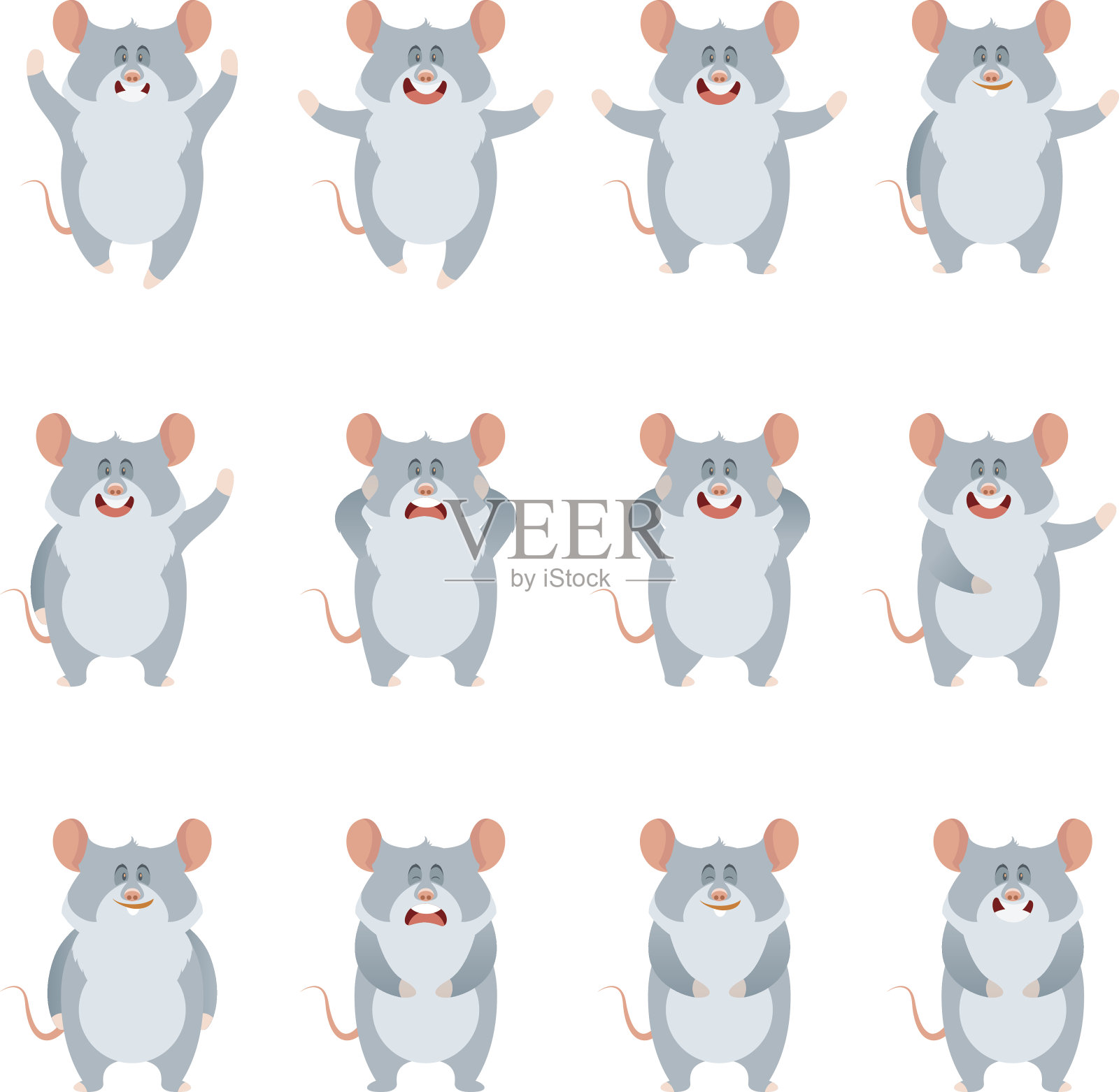 一组鼠标图标设计元素图片