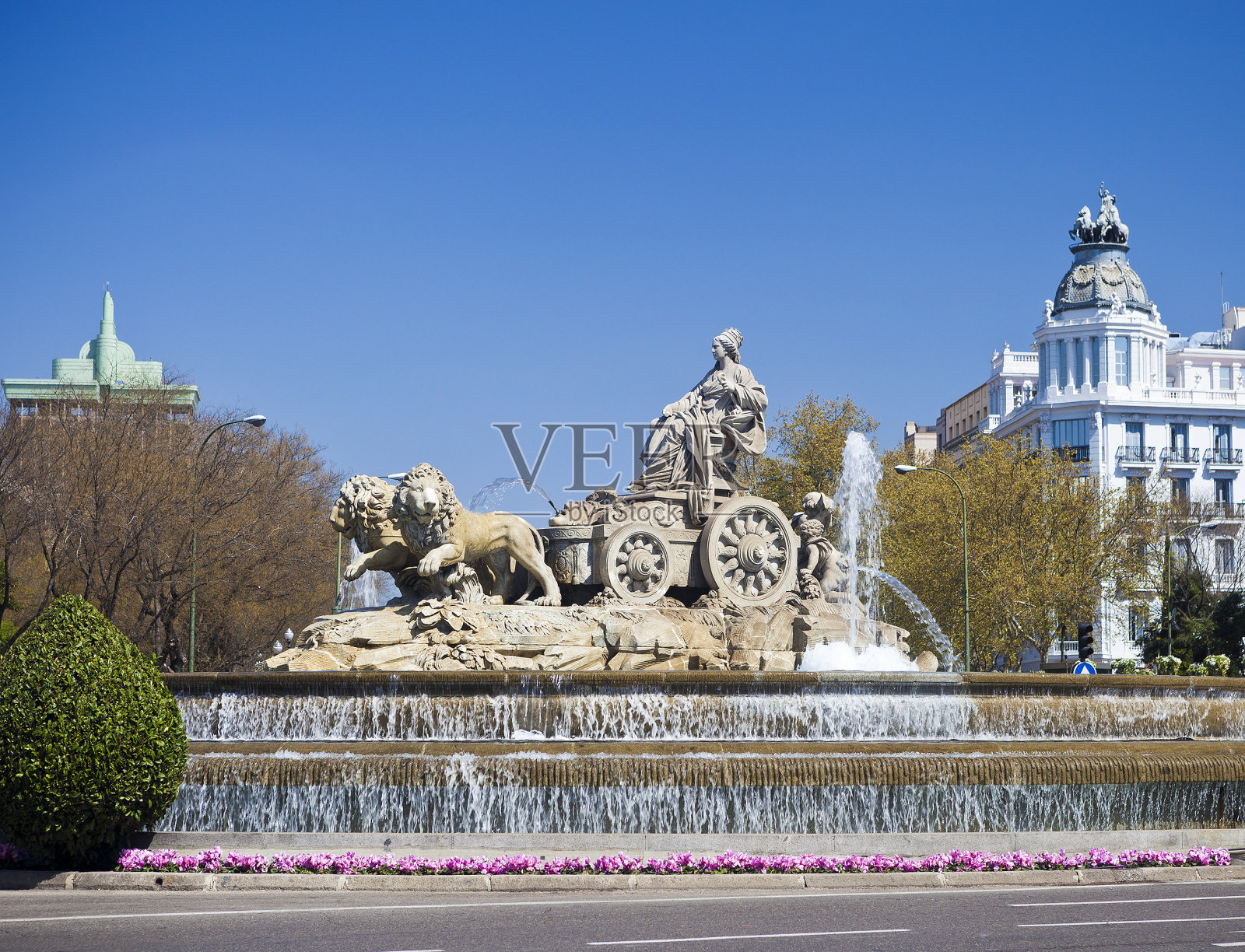 西班牙马德里Cibeles喷泉照片摄影图片