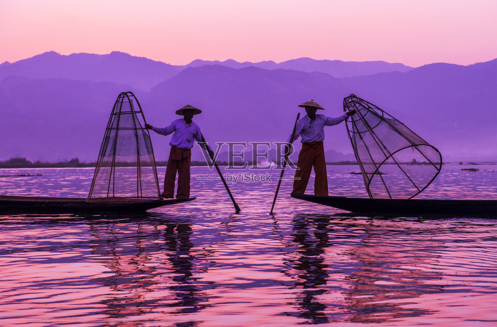 茵莱湖缅甸照片摄影图片