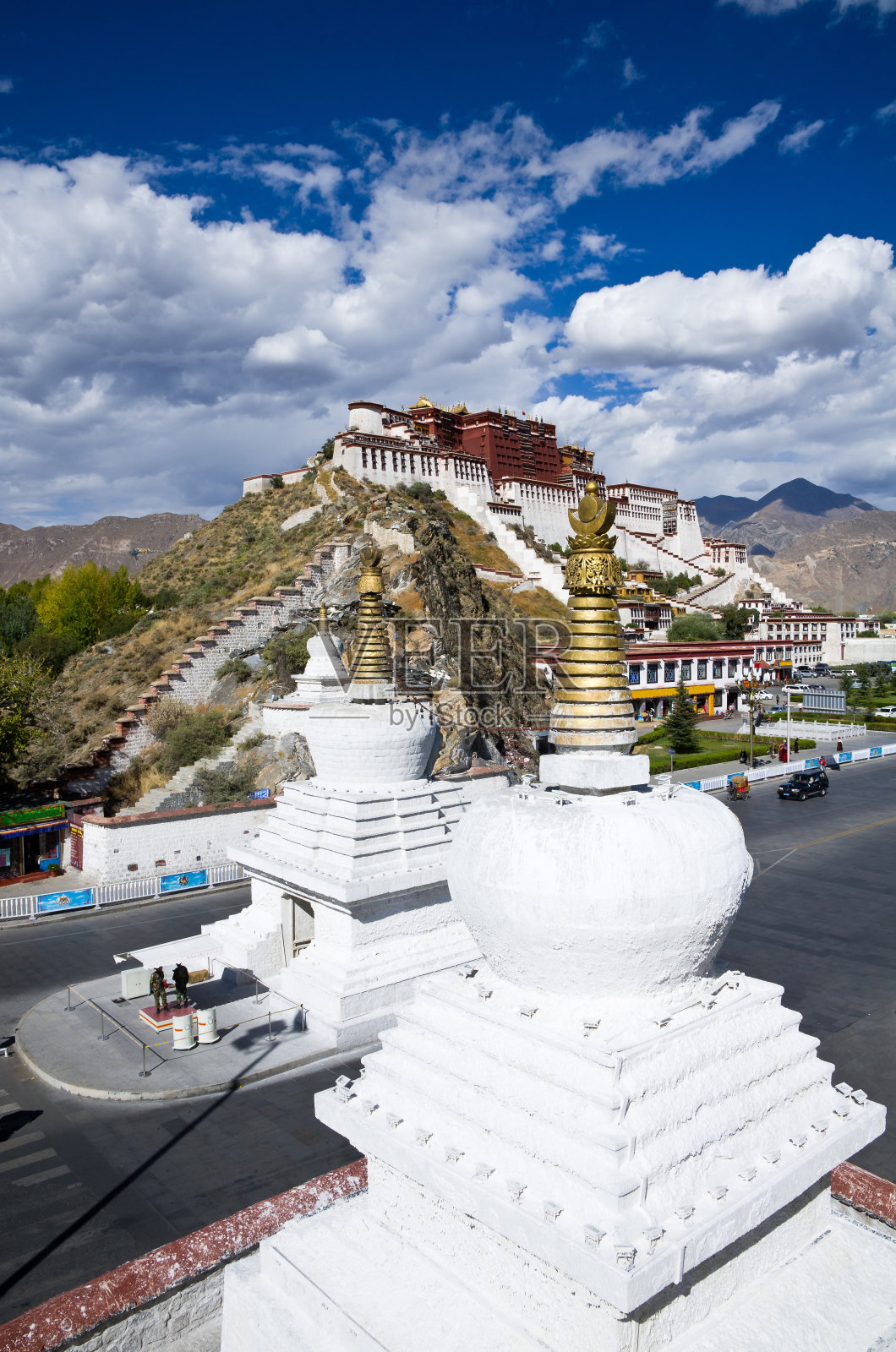 布达拉宫，西藏拉萨照片摄影图片