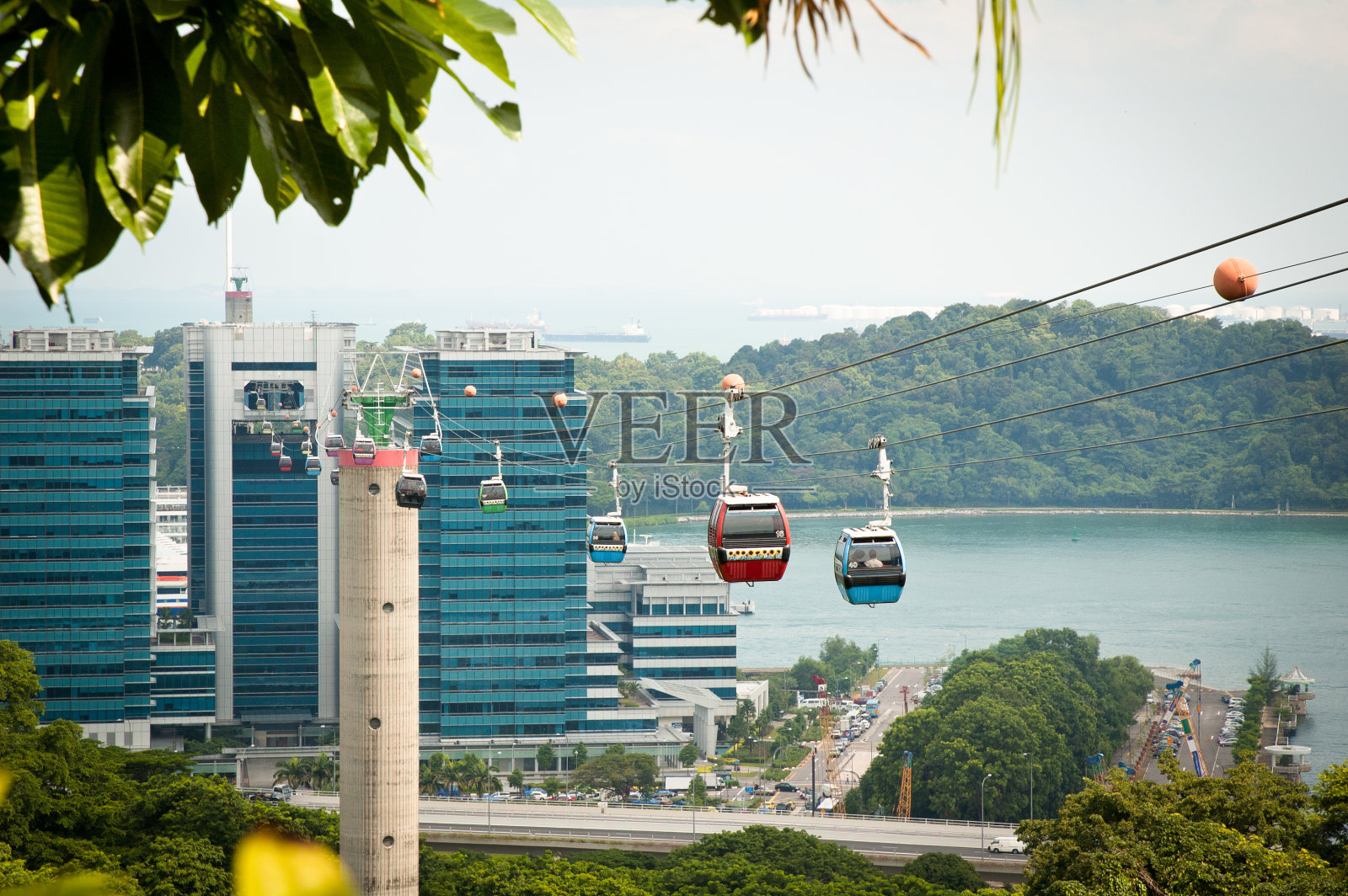 新加坡圣淘沙岛Faber山缆车照片摄影图片