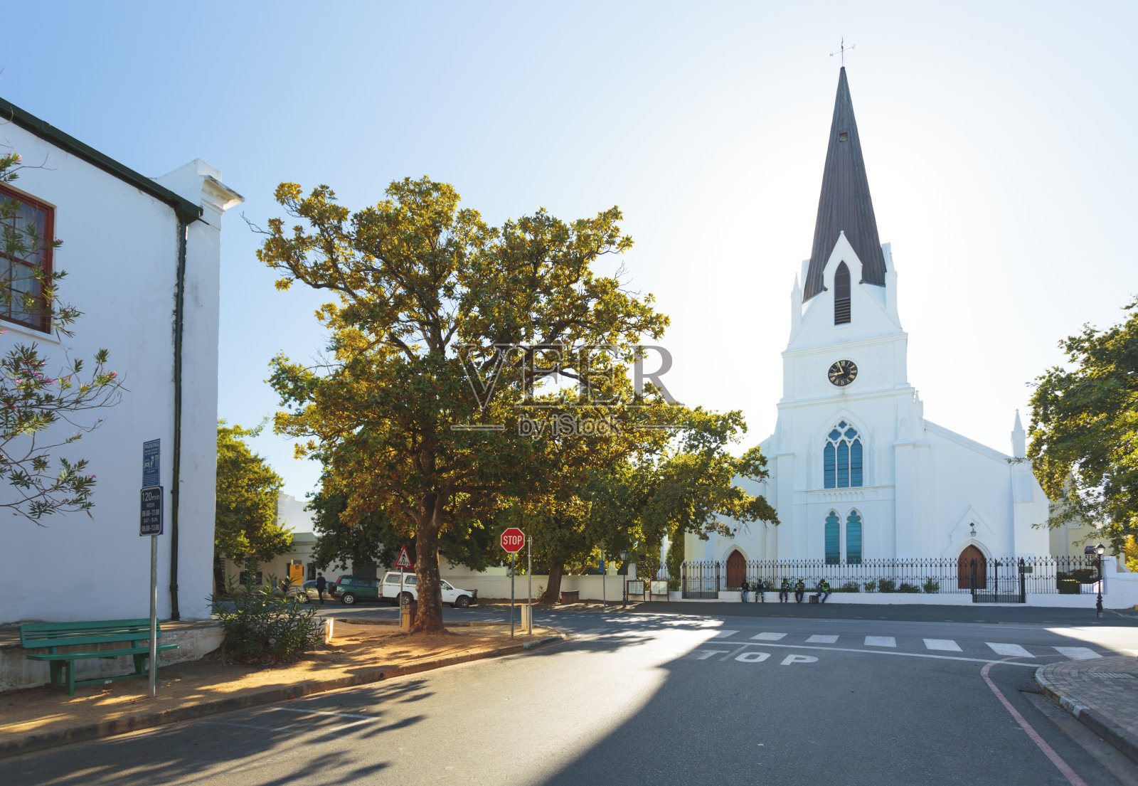 南非Stellenbosh的教堂照片摄影图片