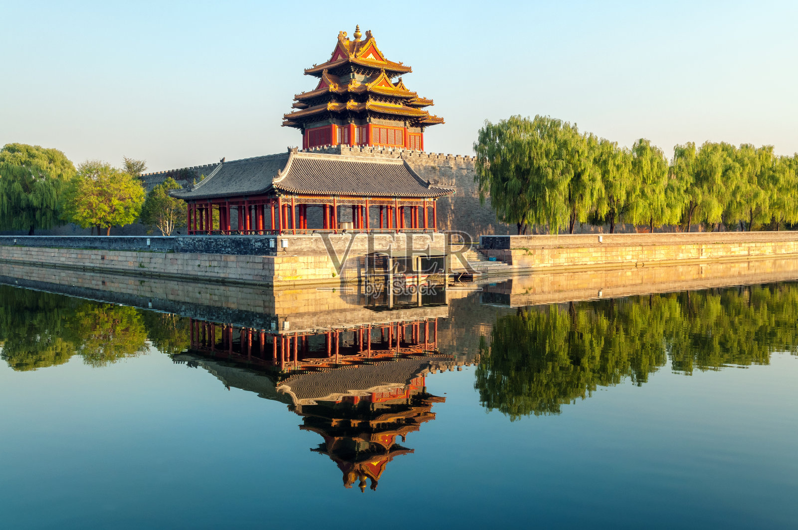 中国北京紫禁城西北城墙照片摄影图片