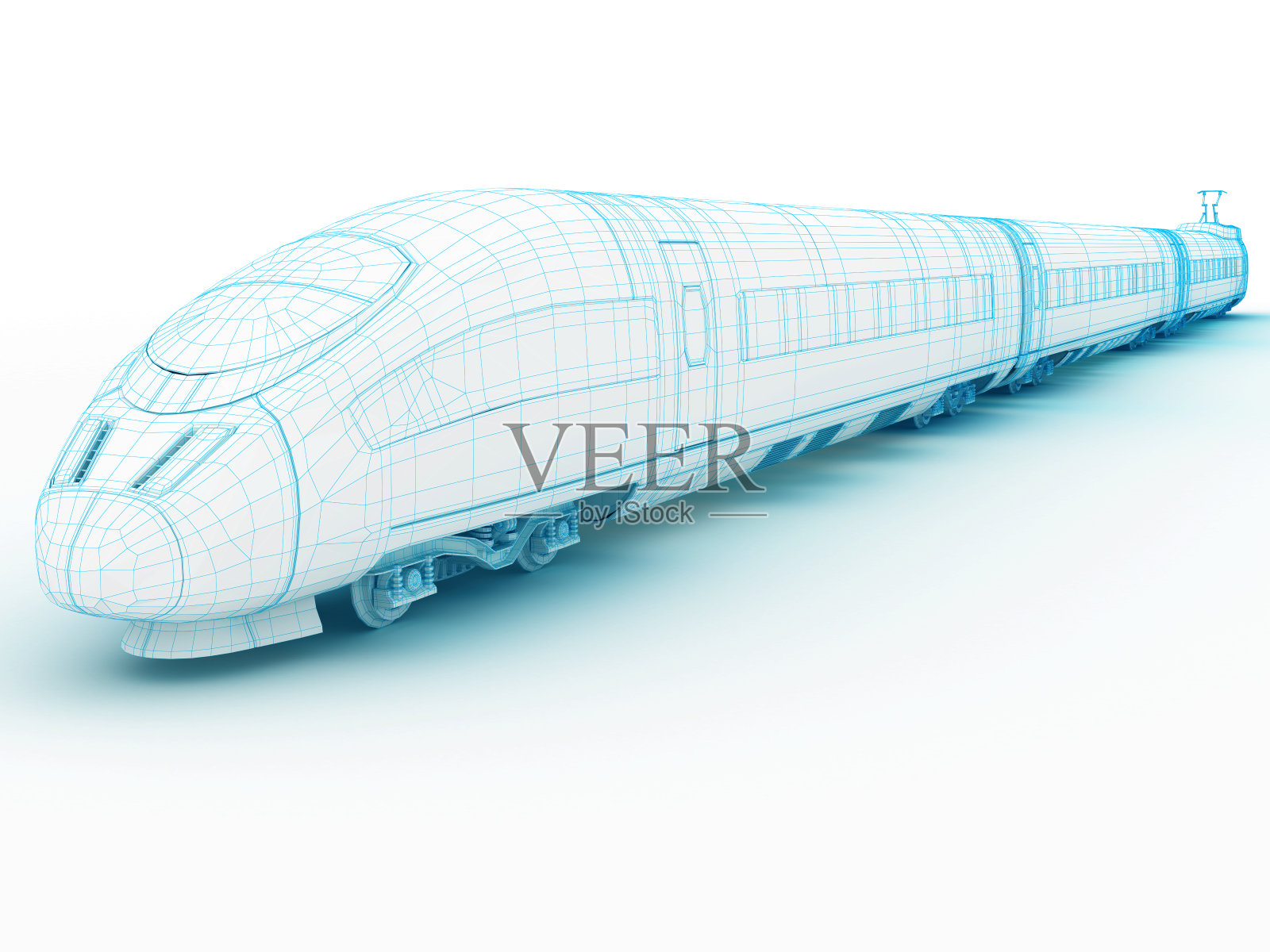 3D建筑抽象高速列车1照片摄影图片