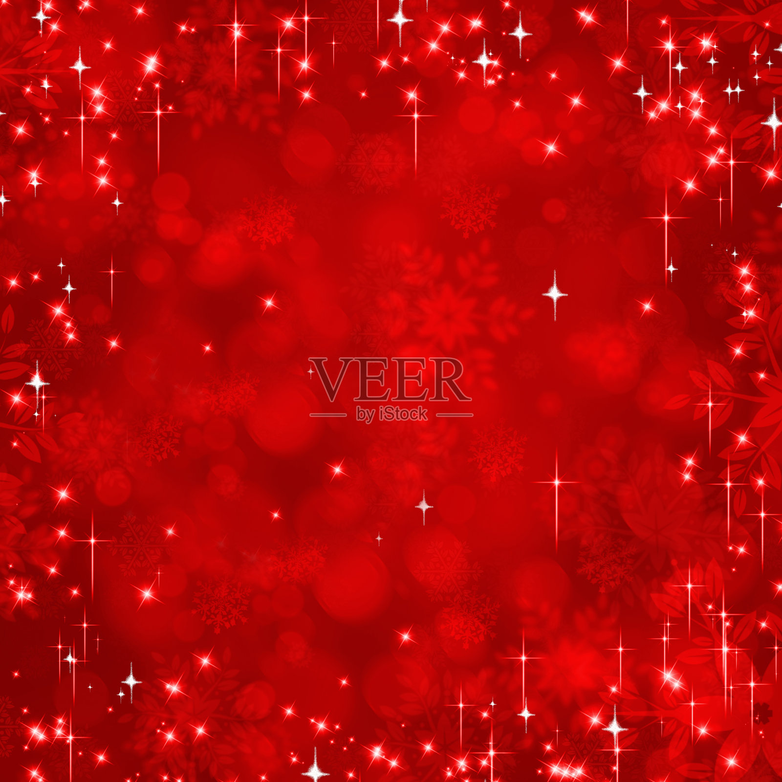 红色抽象圣诞背景插画图片素材