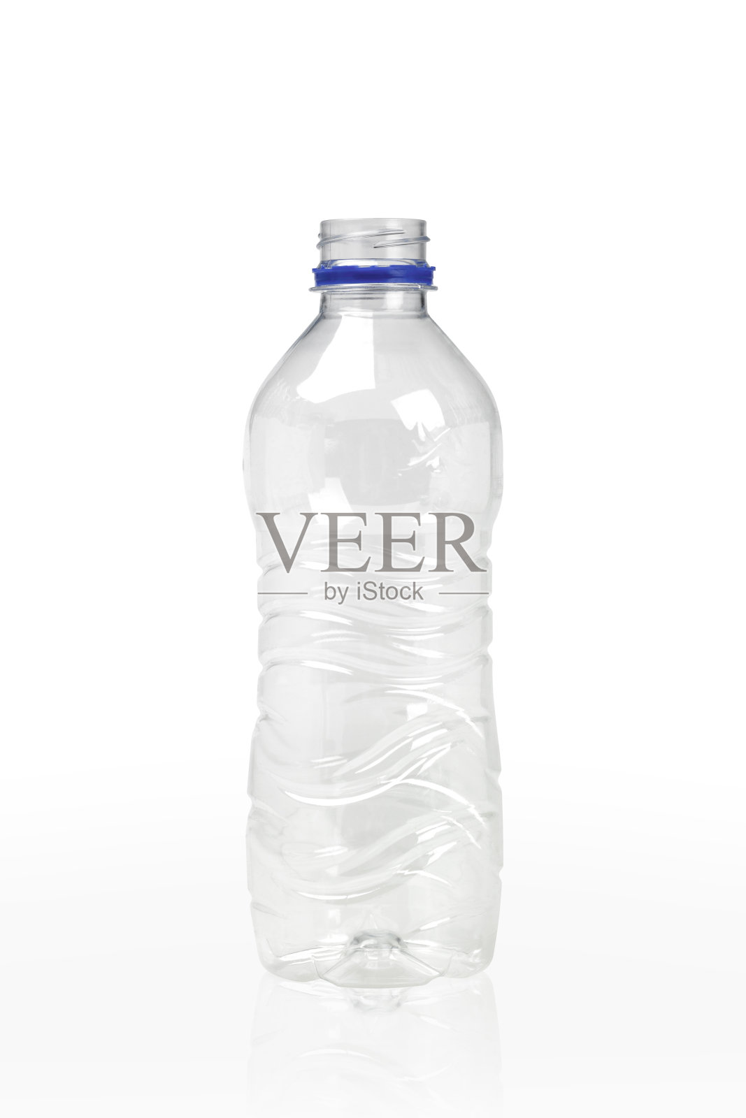 空透明塑料瓶上白色照片摄影图片