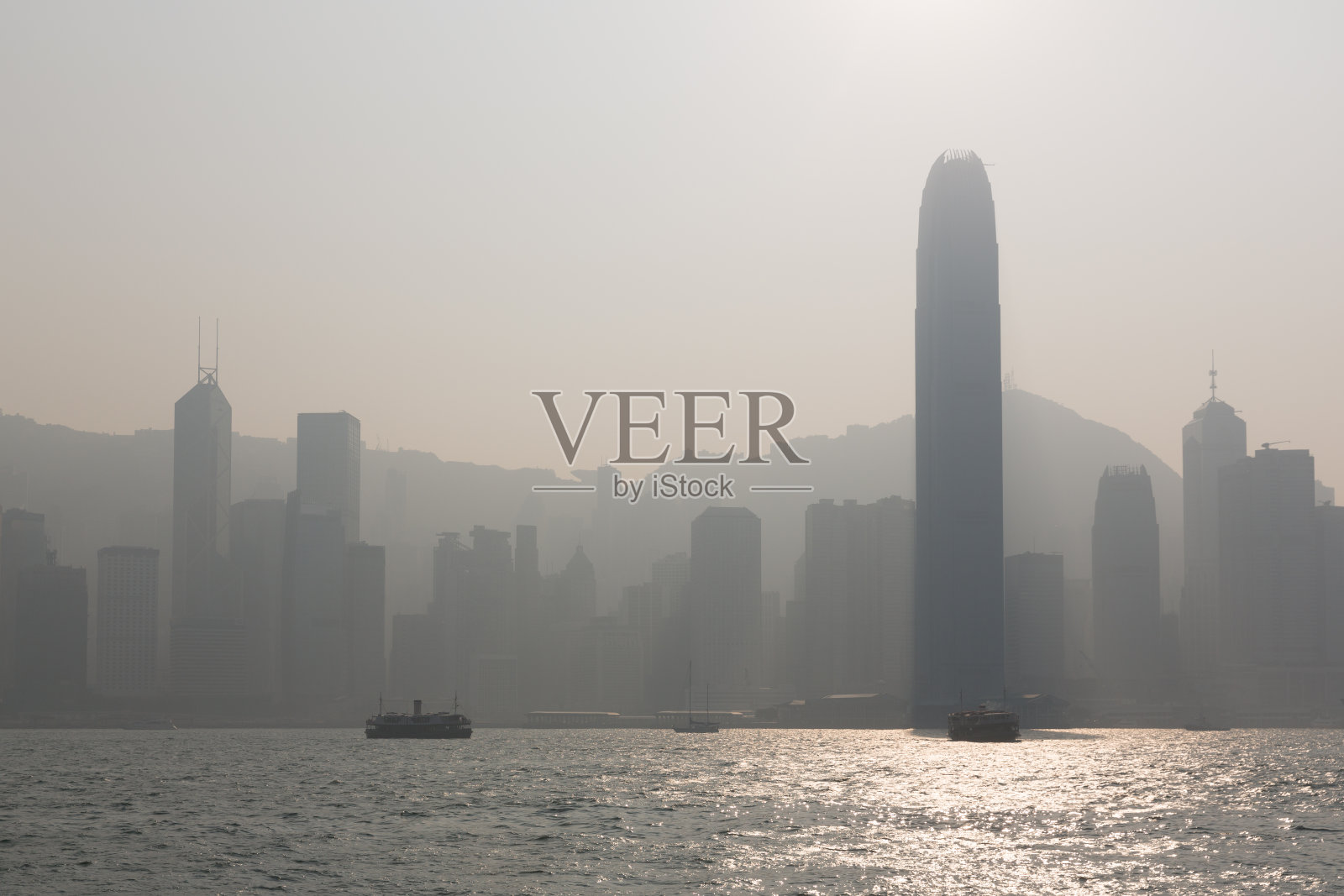 中国香港空气污染严重照片摄影图片