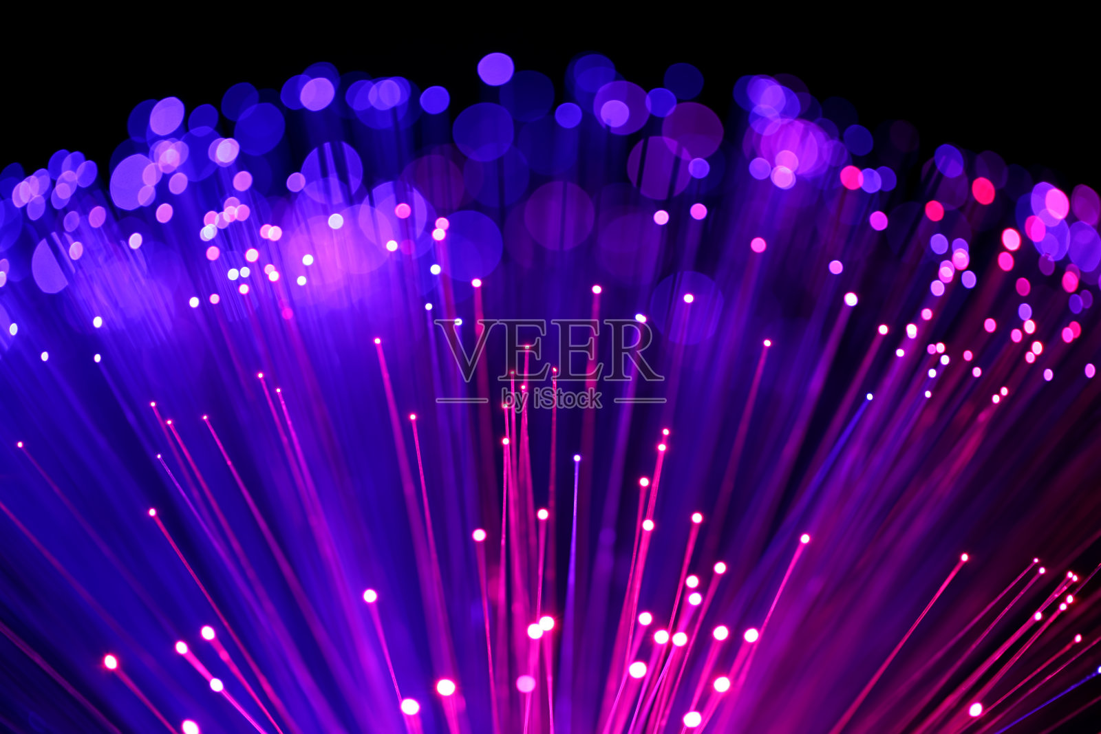 光纤抽象背景(蓝紫)照片摄影图片