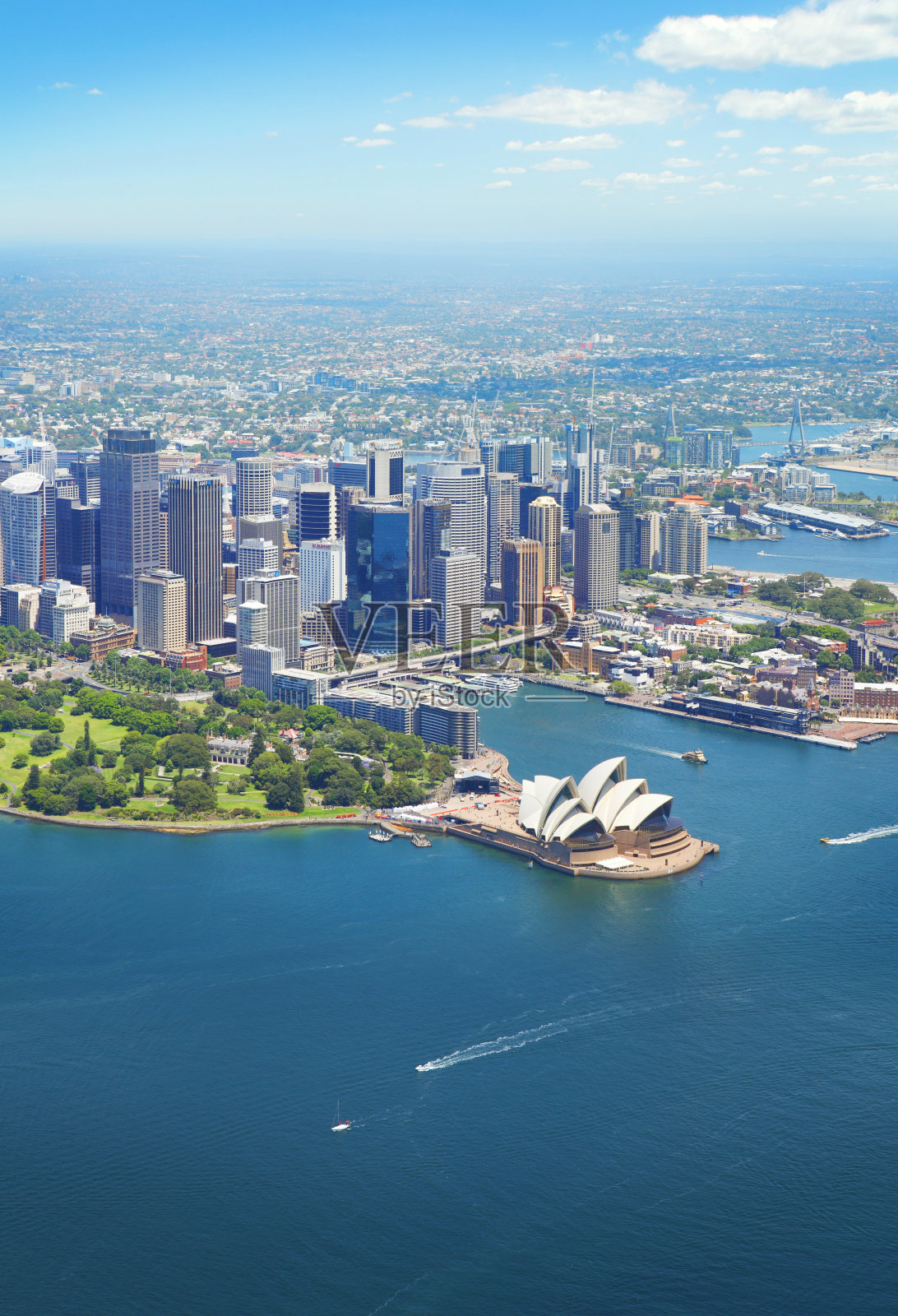 鸟瞰图的悉尼城市照片摄影图片