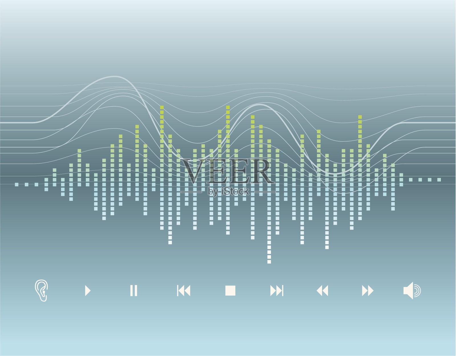 数字图形-声波插画图片素材