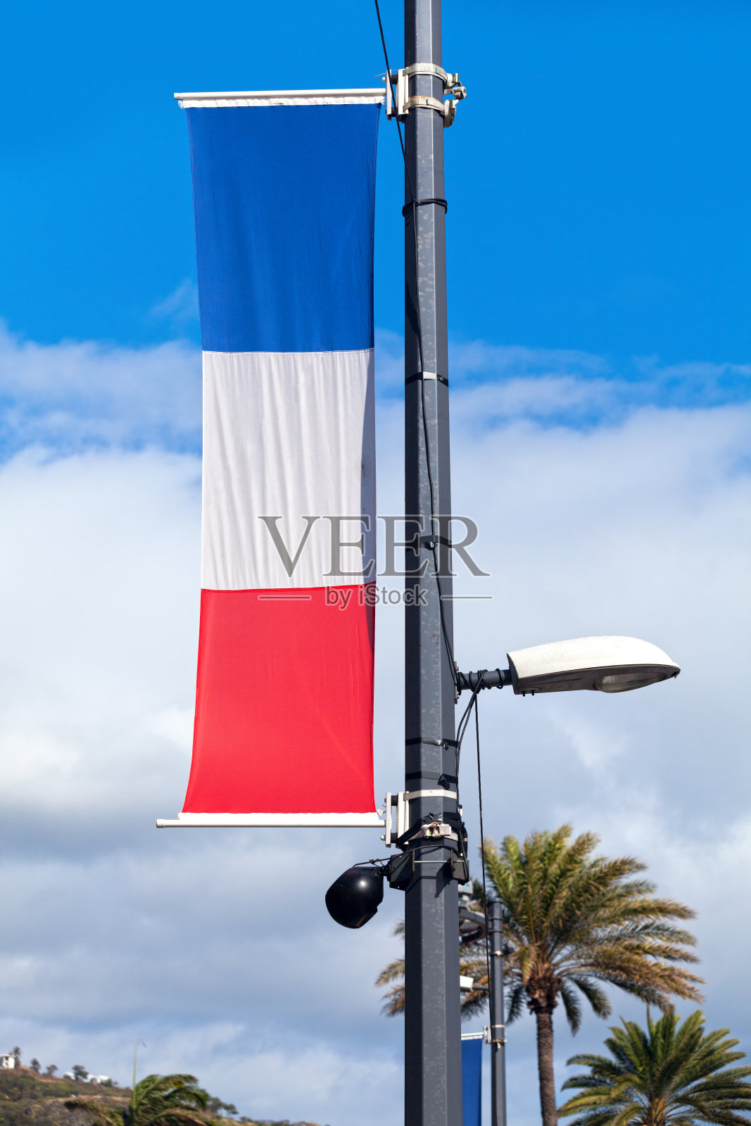 法国的旗帜照片摄影图片